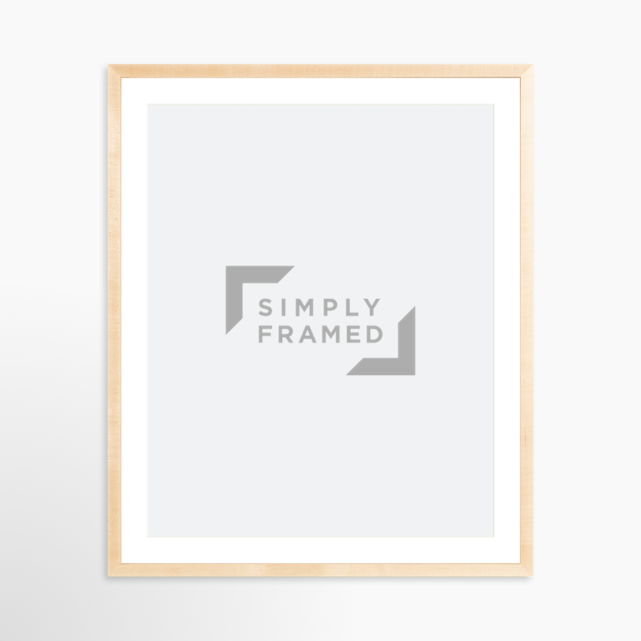 24x30 / Natural Frame + White Mat