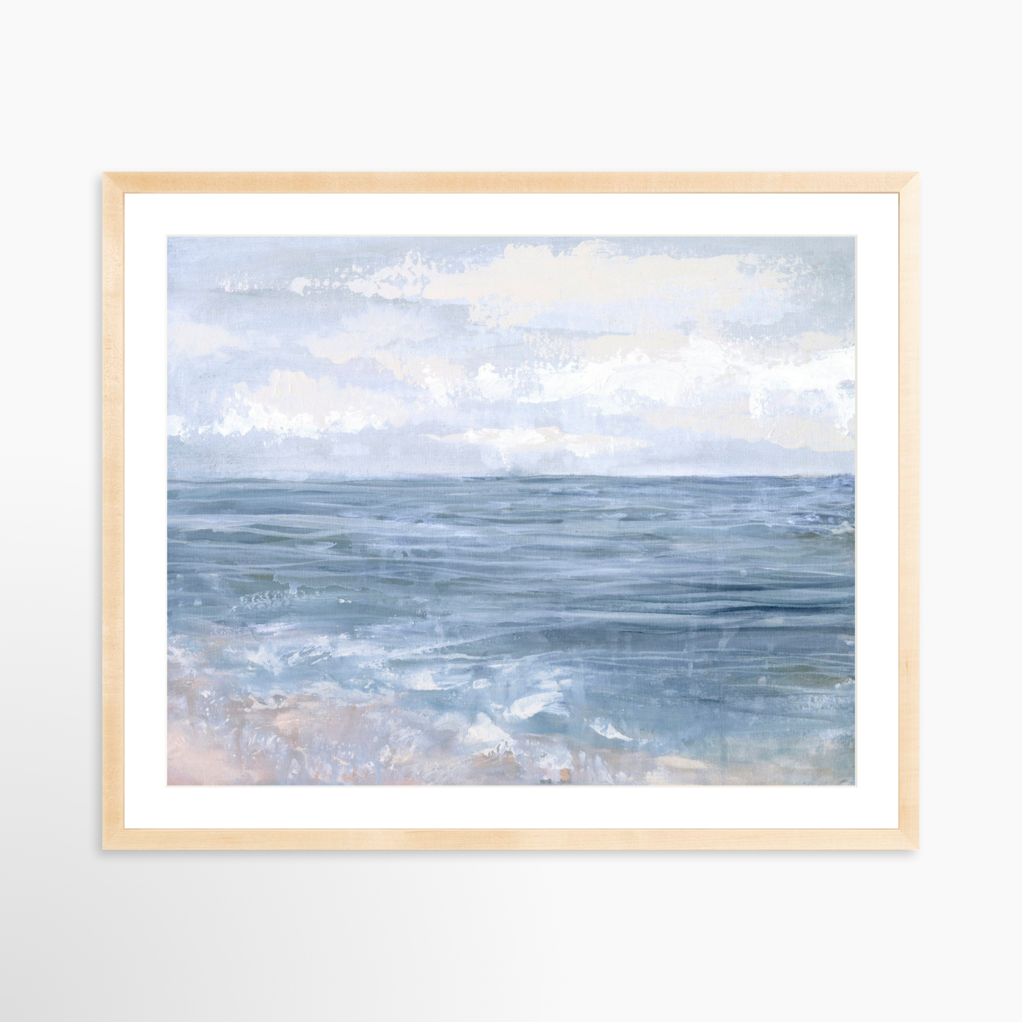 30x24 / Natural Frame + White Mat