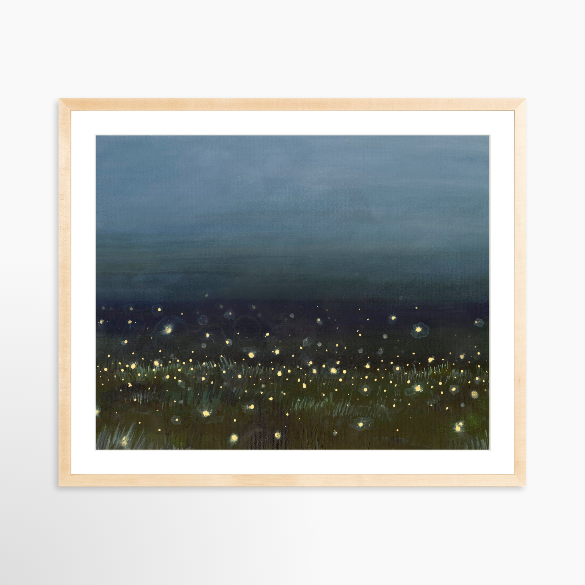 30x24 / Natural Frame + White Mat