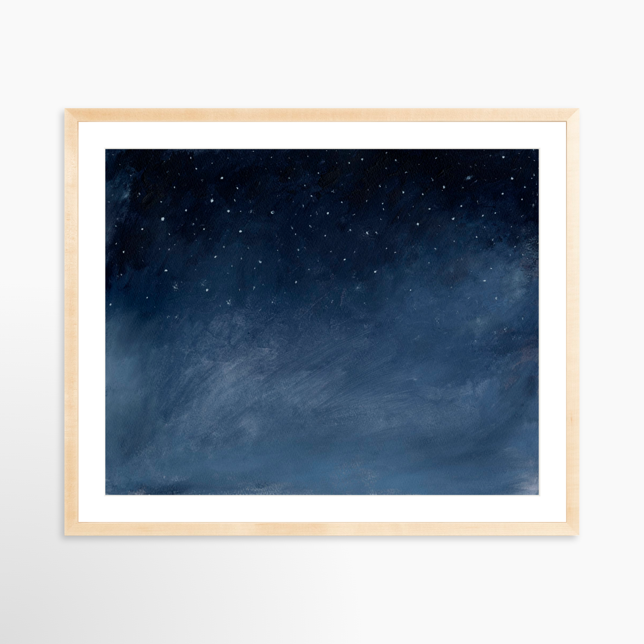 30x24 / Natural Frame + White Mat