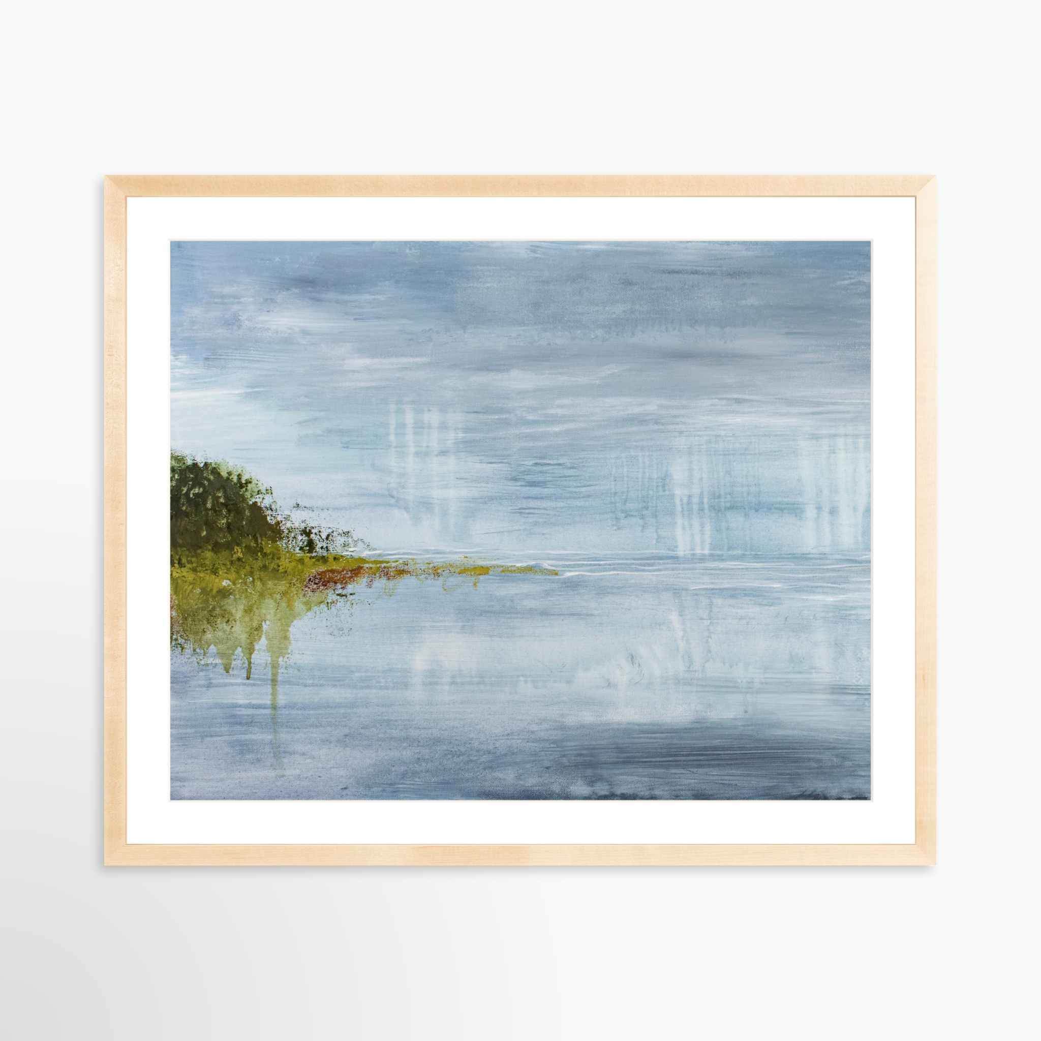 30x24 / Natural Frame + White Mat