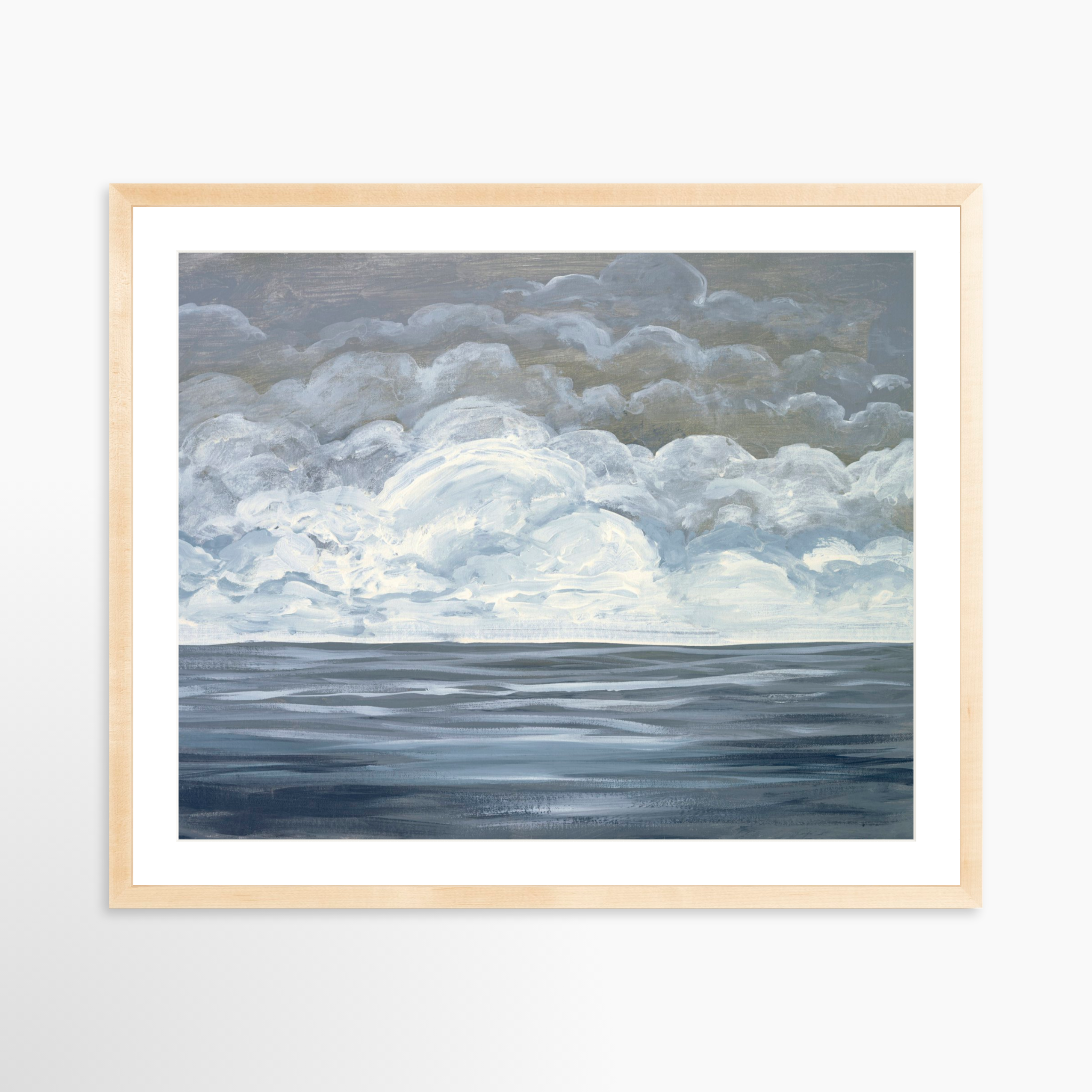 30x24 / Natural Frame + White Mat