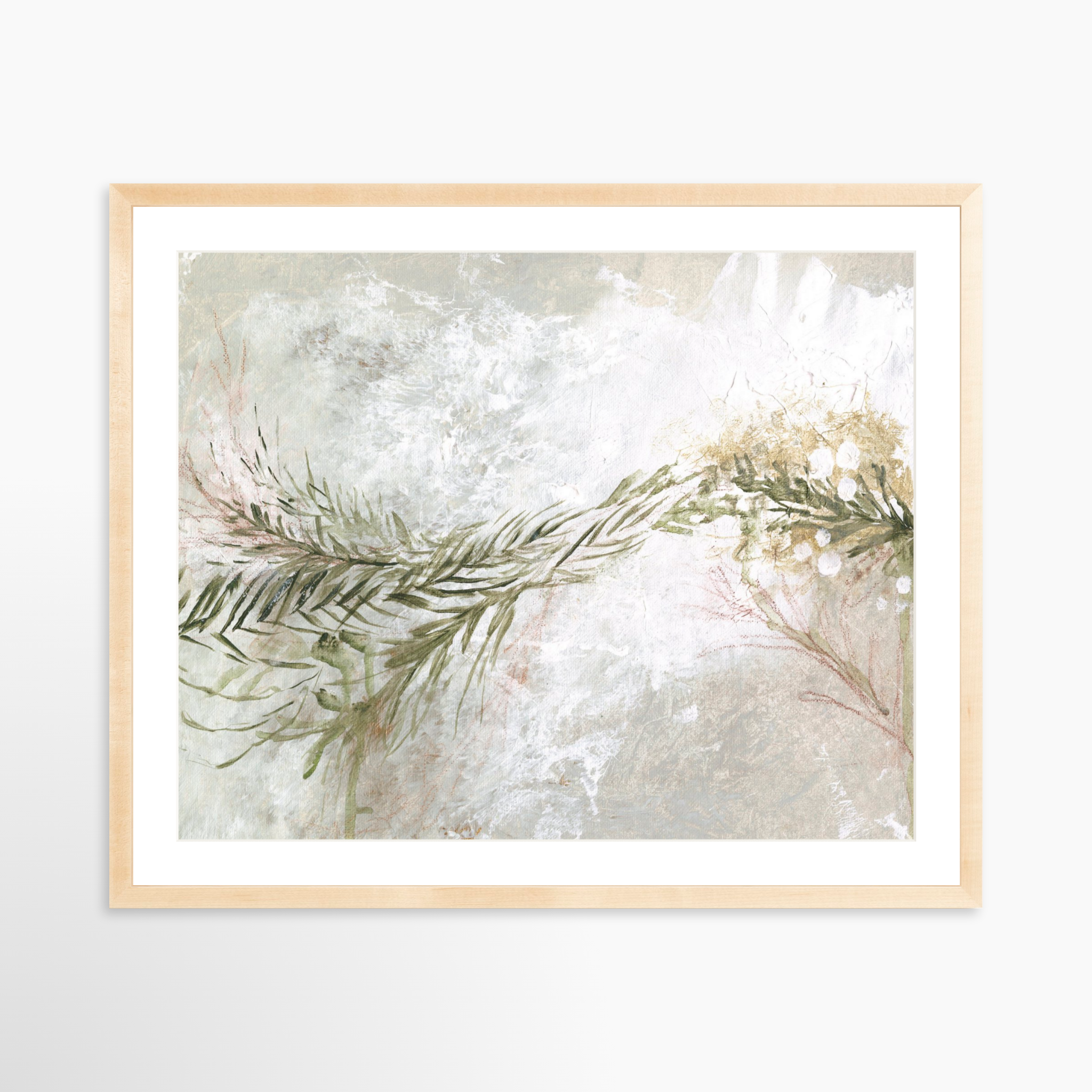 30x24 / Natural Frame + White Mat