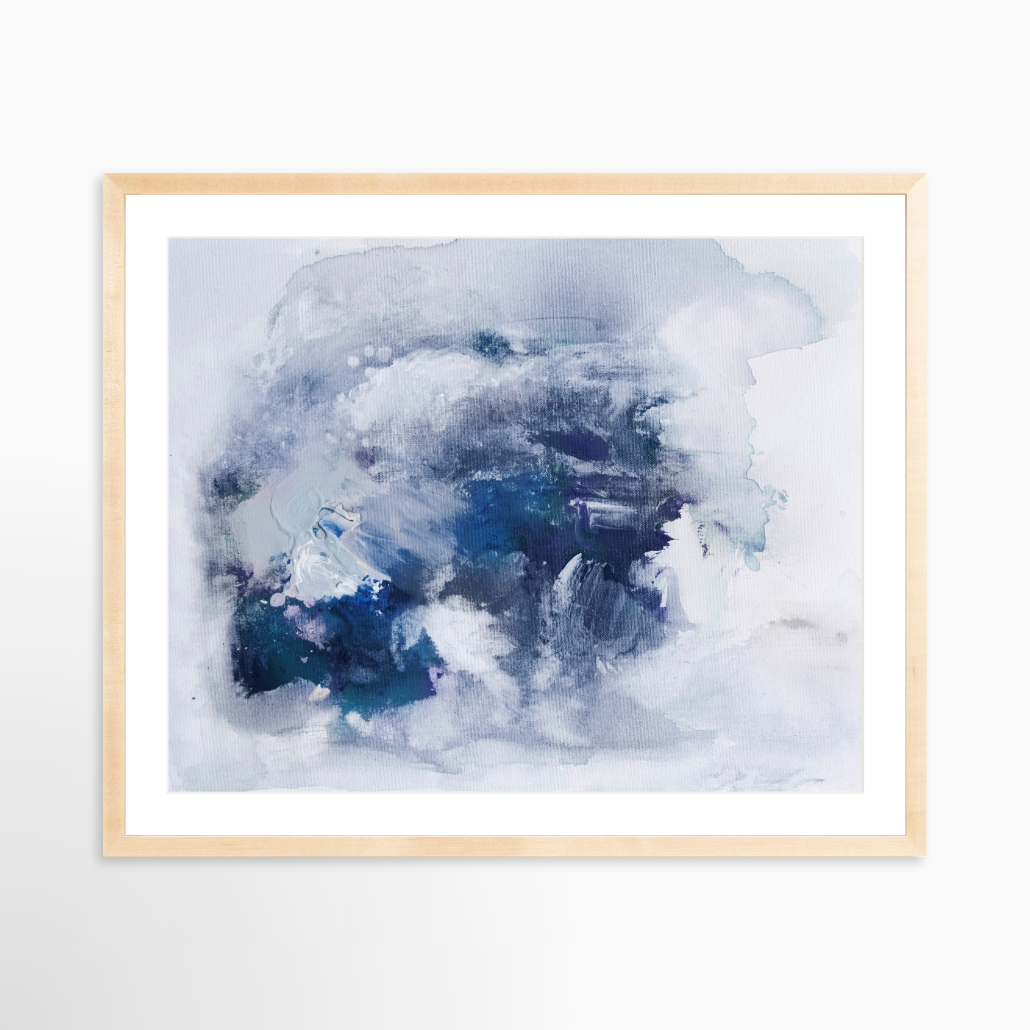 30x24 / Natural Frame + White Mat