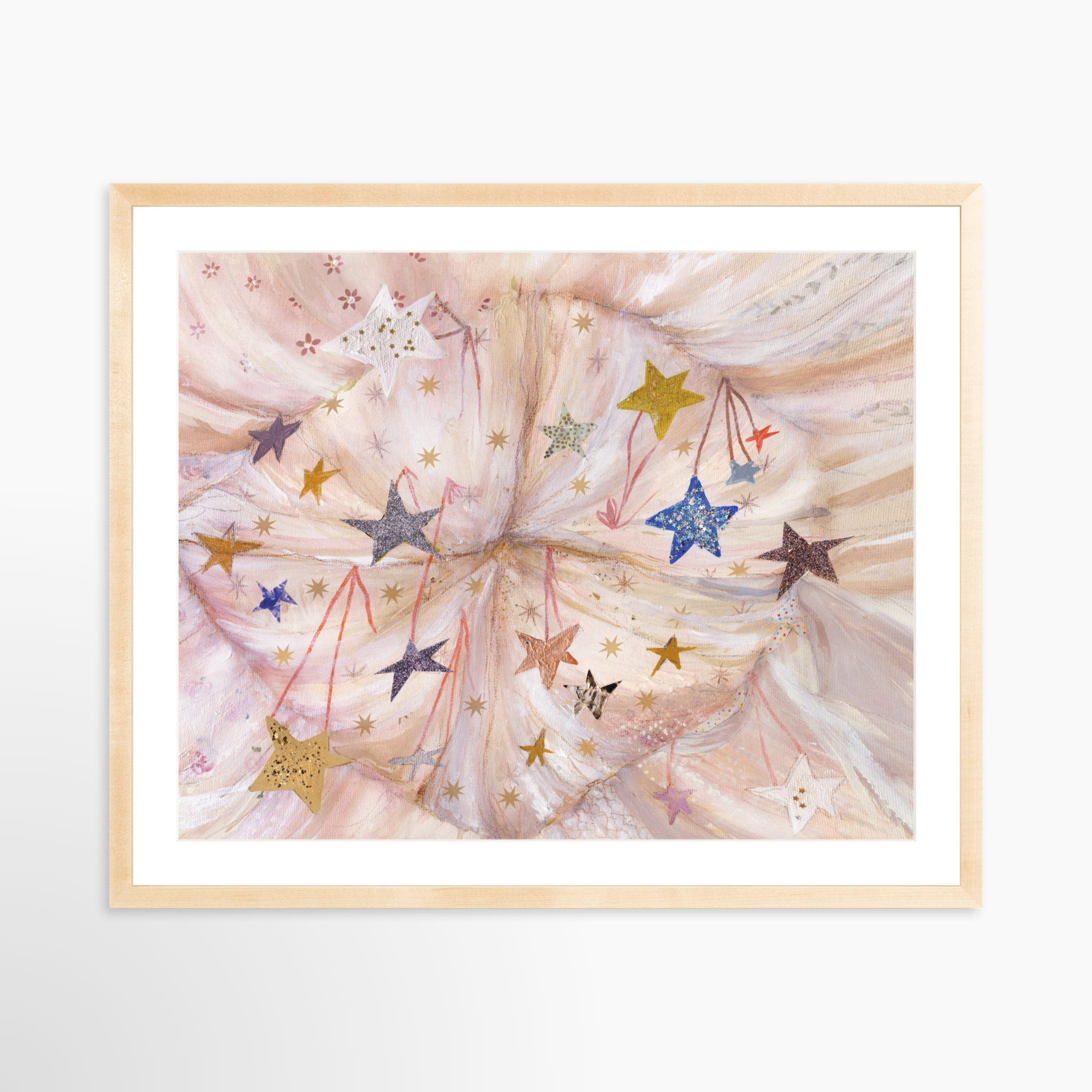 30x24 / Natural Frame + White Mat