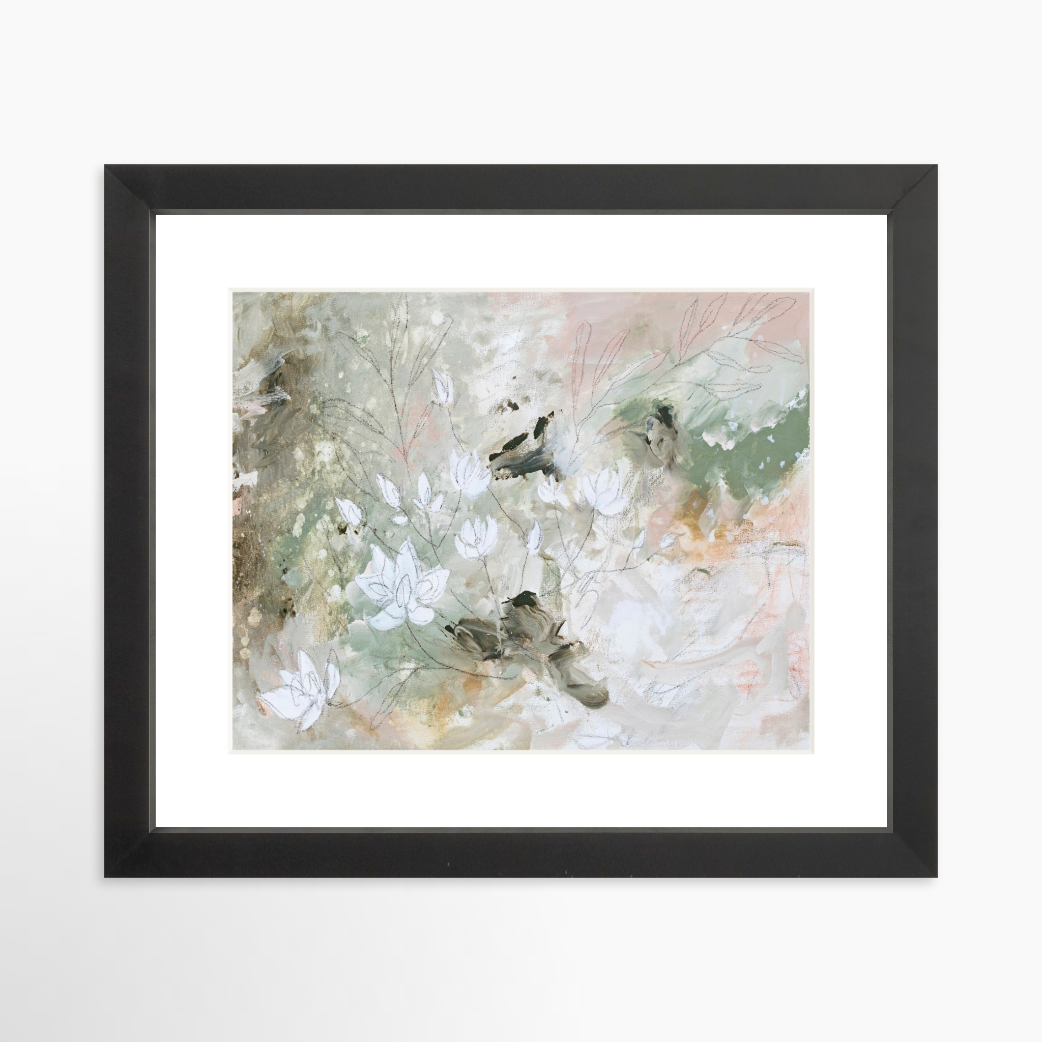 10x8 / Black Frame + White Mat