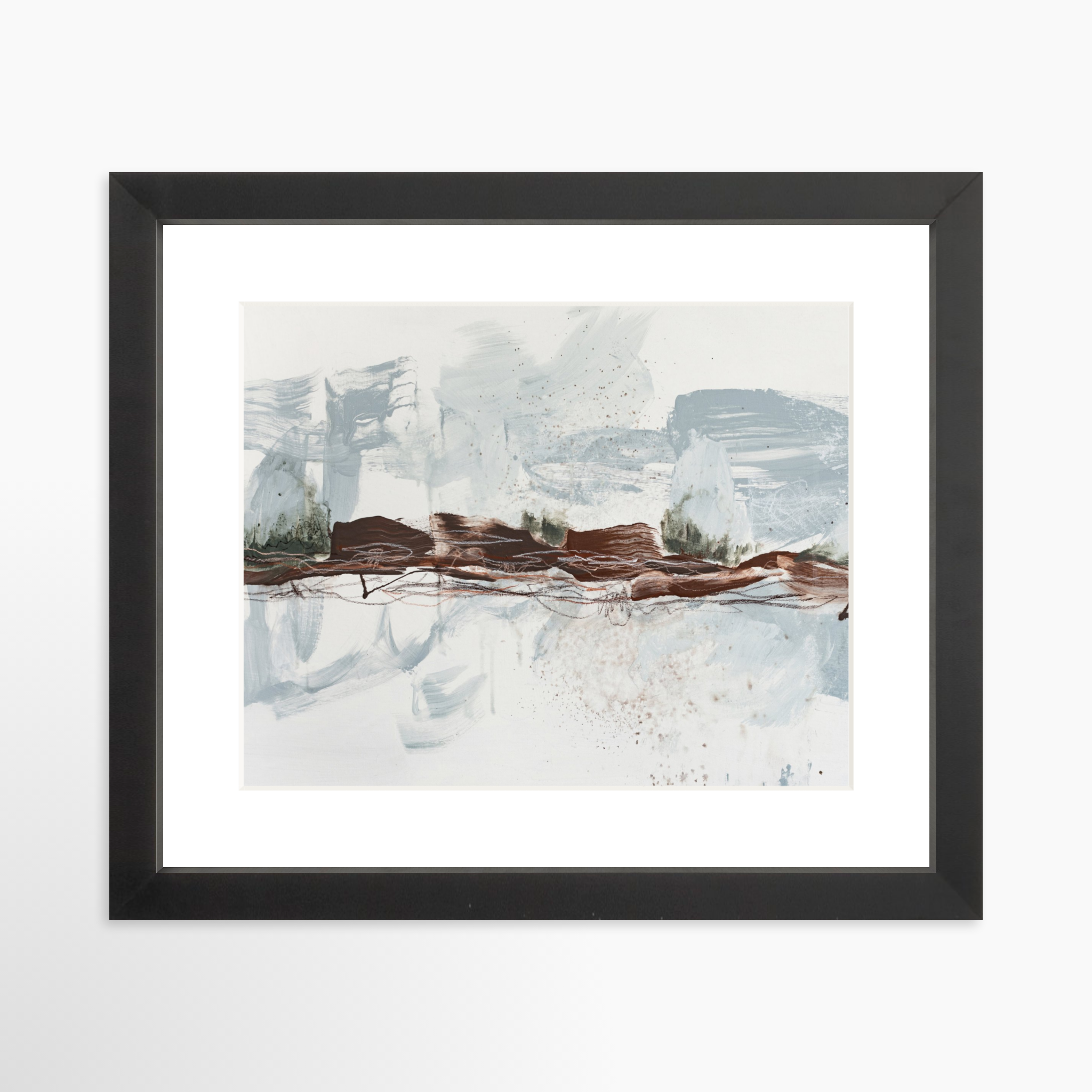 10x8 / Black Frame + White Mat