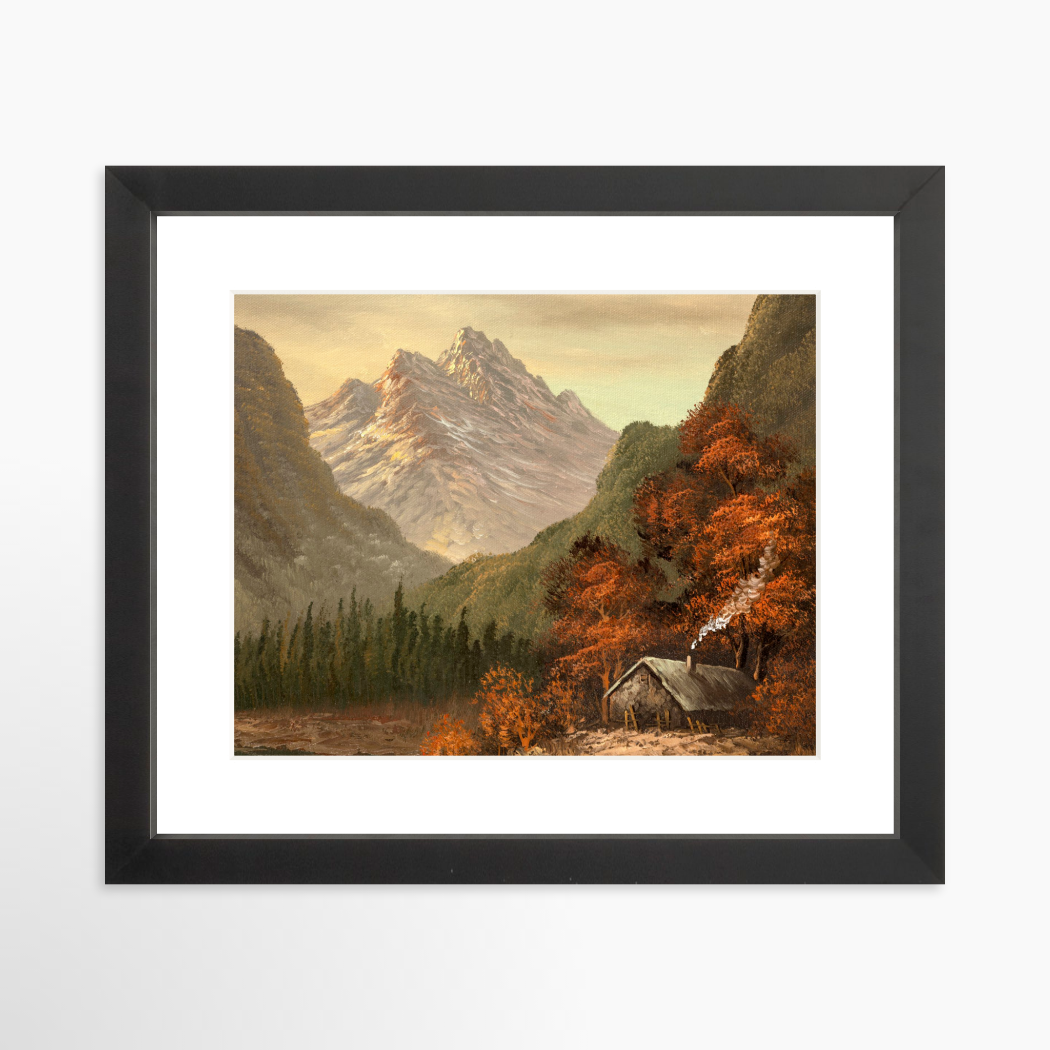 10x8 / Black Frame + White Mat