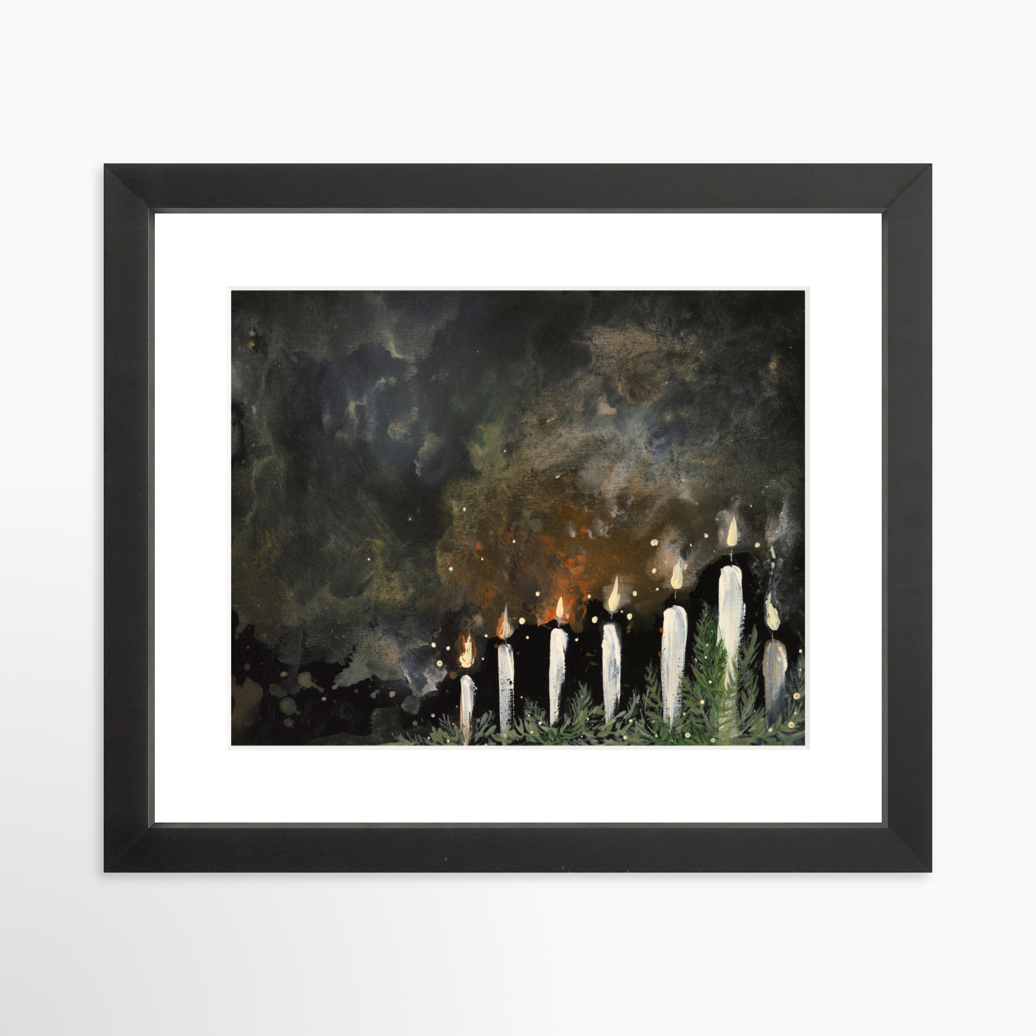 10x8 / Black Frame + White Mat