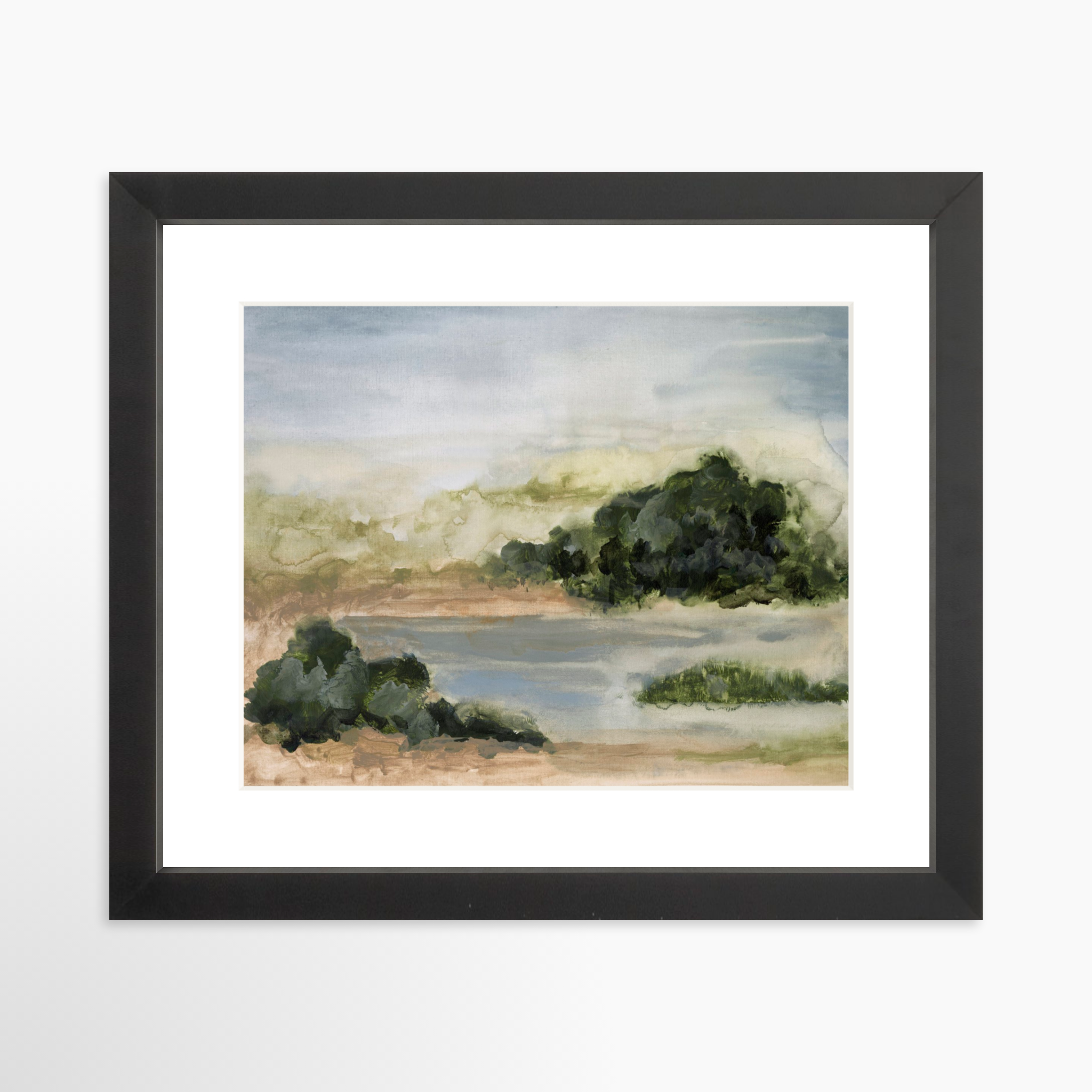 10x8 / Black Frame + White Mat