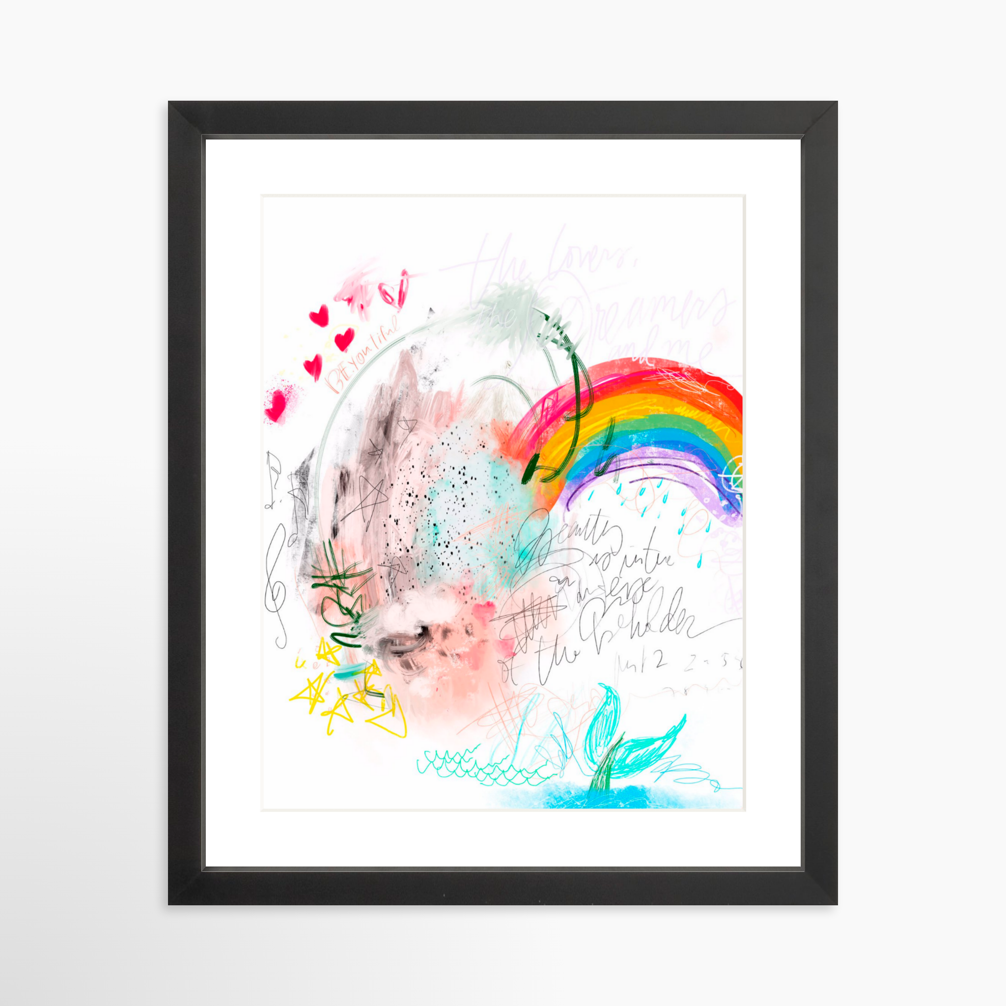 11x14 / Black Frame + White Mat