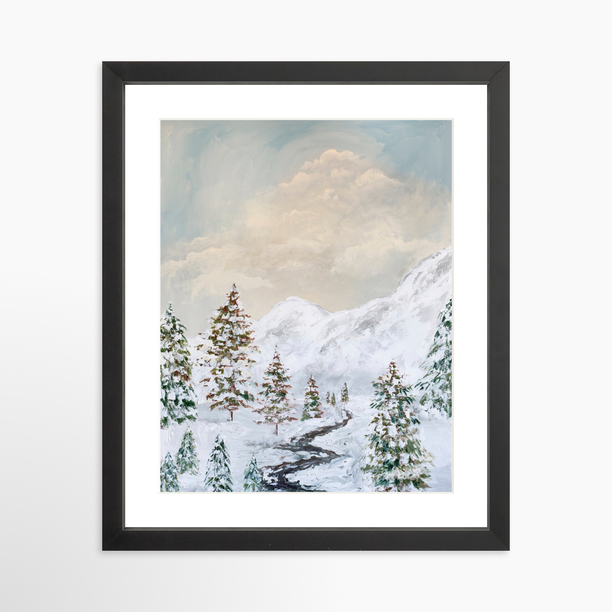 11x14 / Black Frame + White Mat