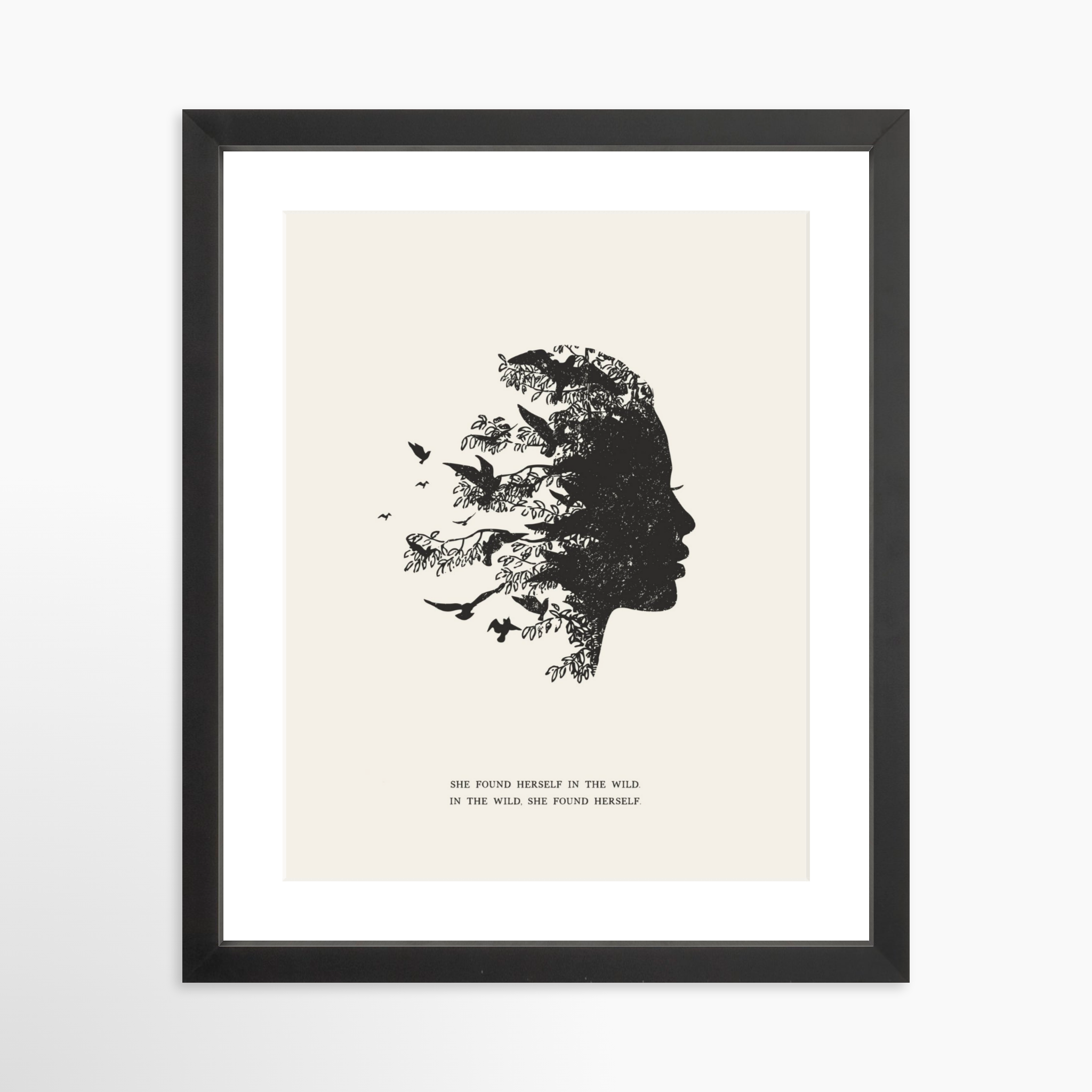 11x14 / Black Frame + White Mat