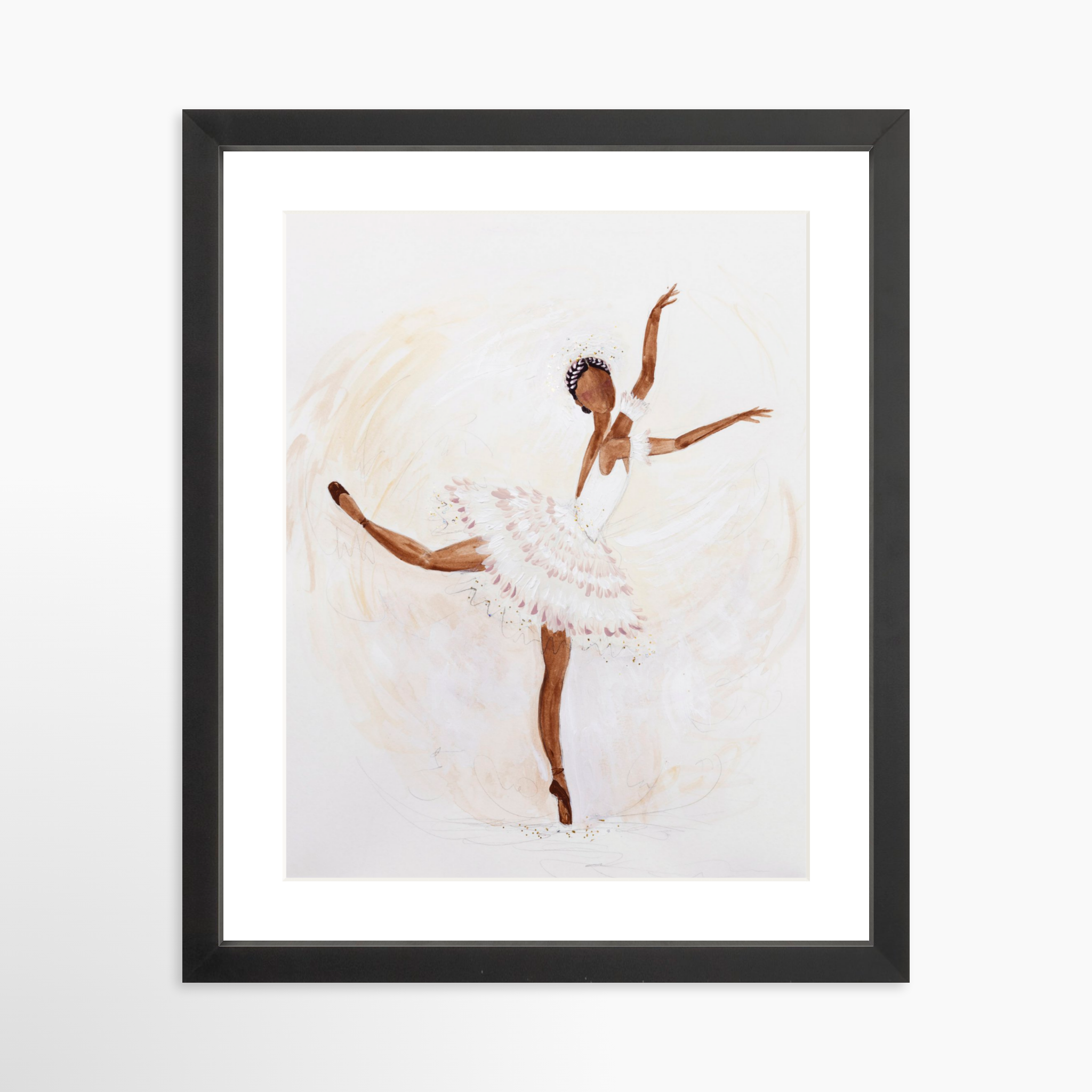 11x14 / Black Frame + White Mat