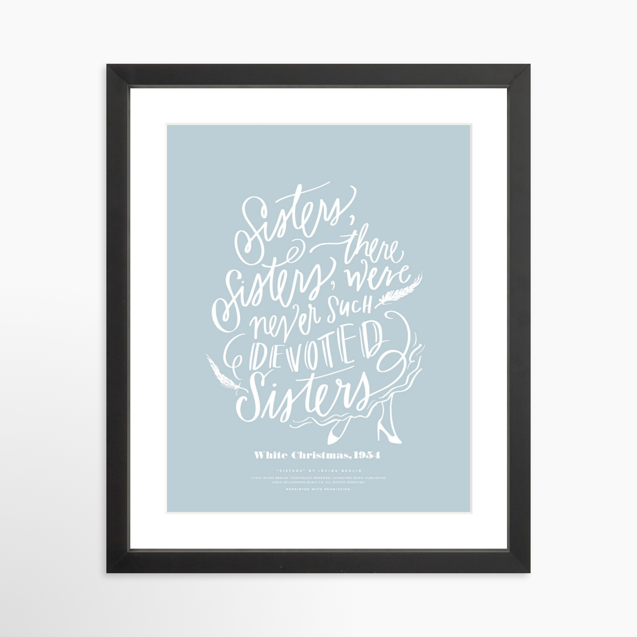 11x14 / Black Frame + White Mat