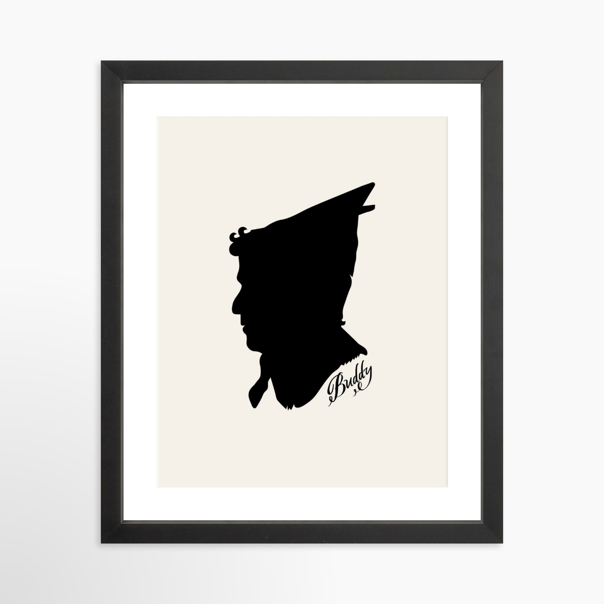 11x14 / Black Frame + White Mat