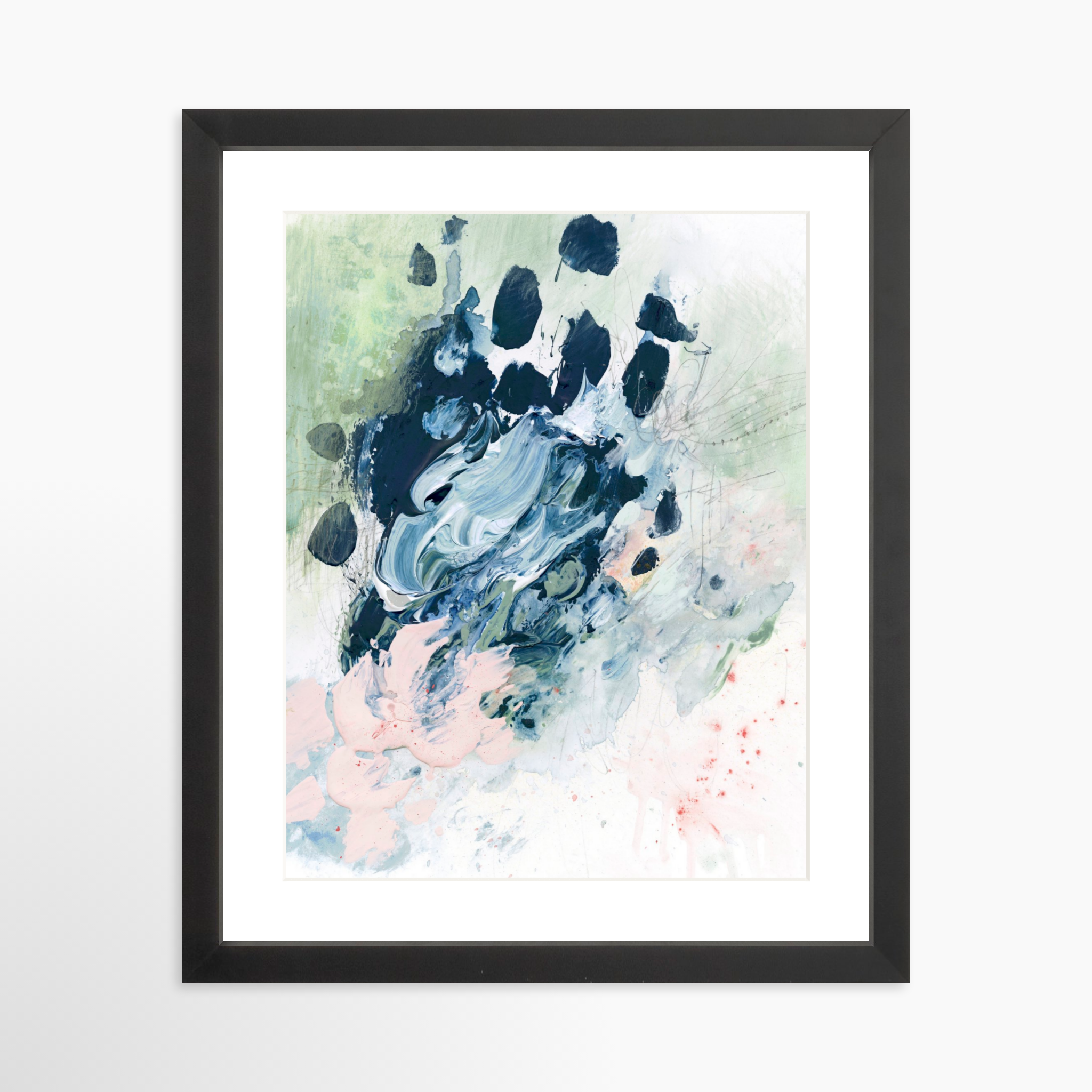 11x14 / Black Frame + White Mat