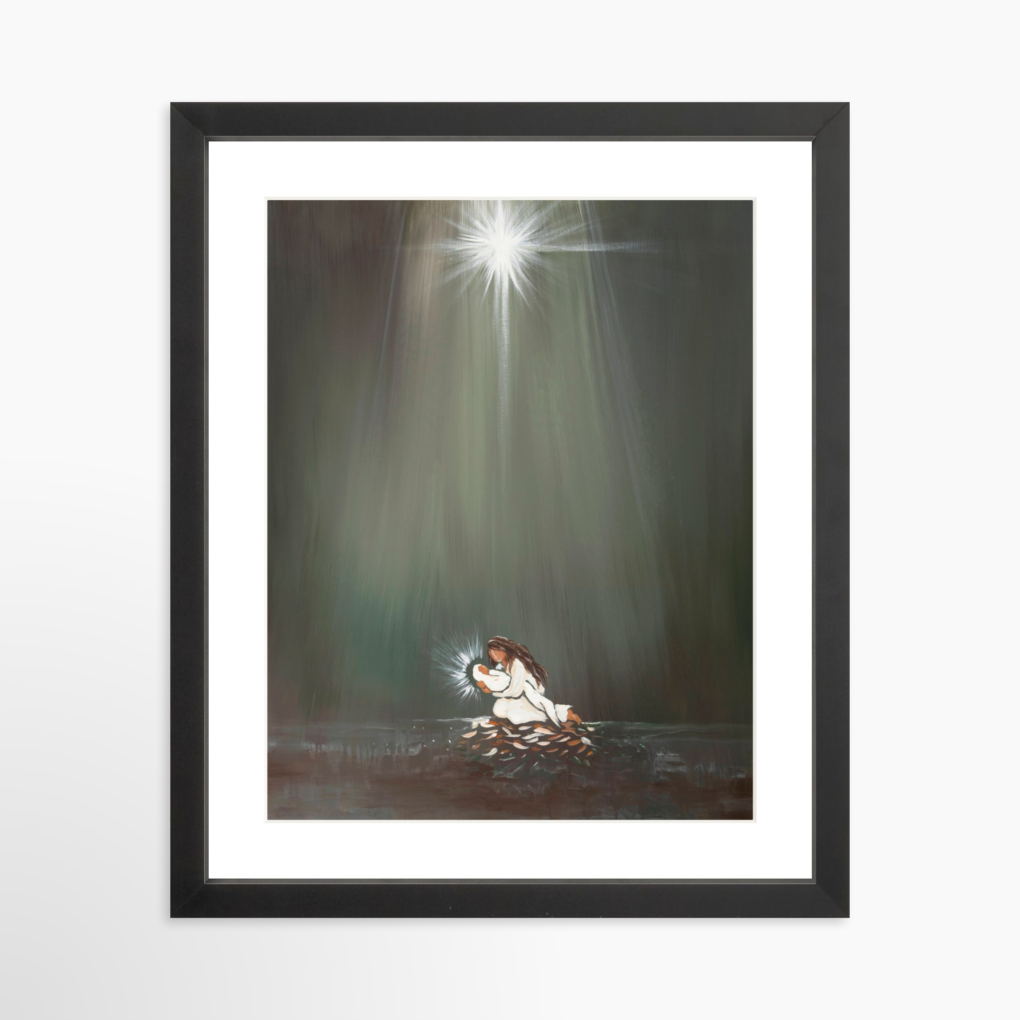 11x14 / Black Frame + White Mat
