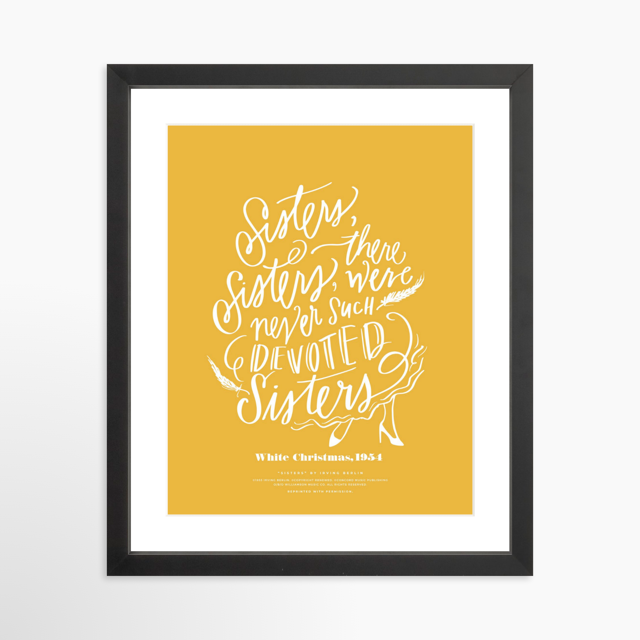 11x14 / Black Frame + White Mat