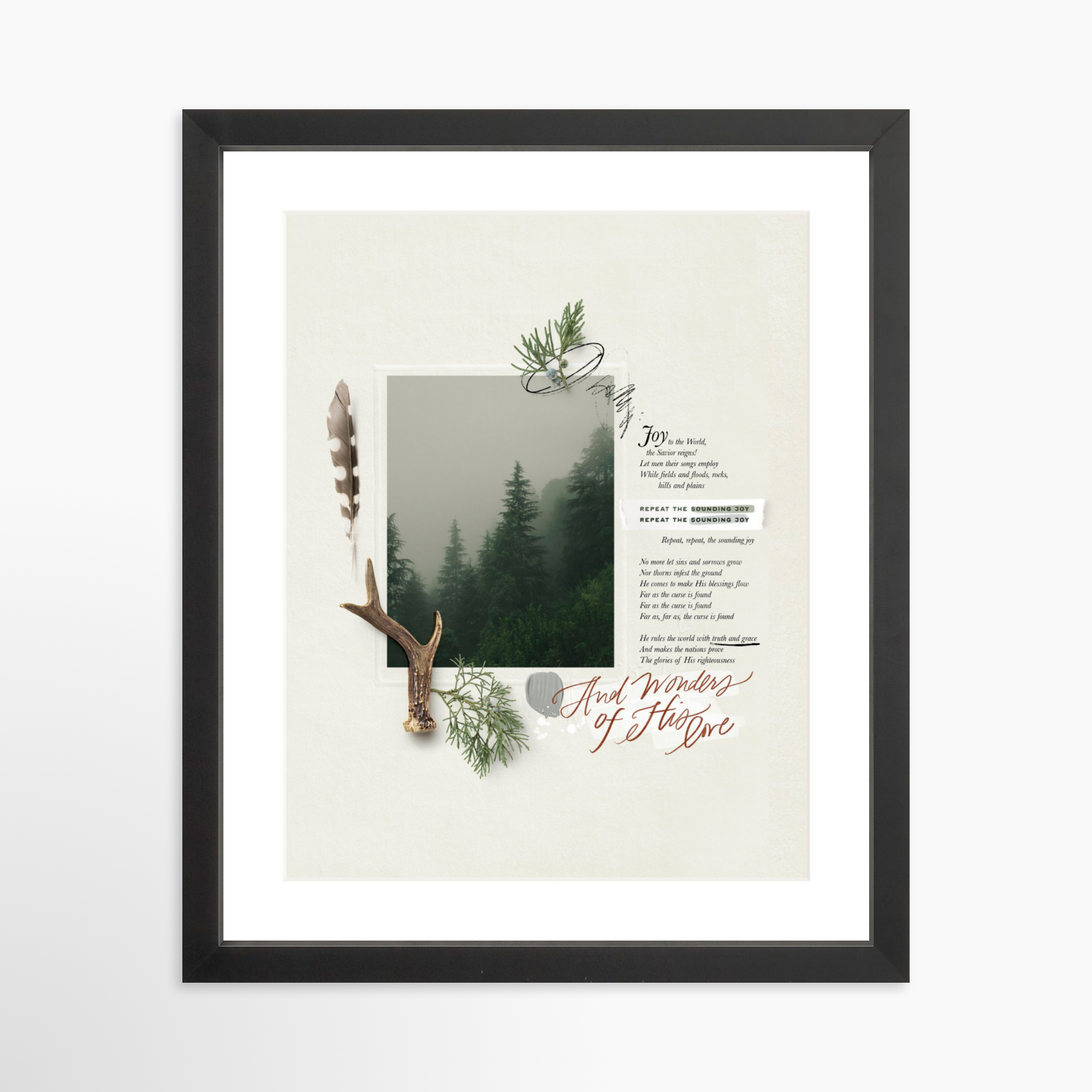 11x14 / Black Frame + White Mat