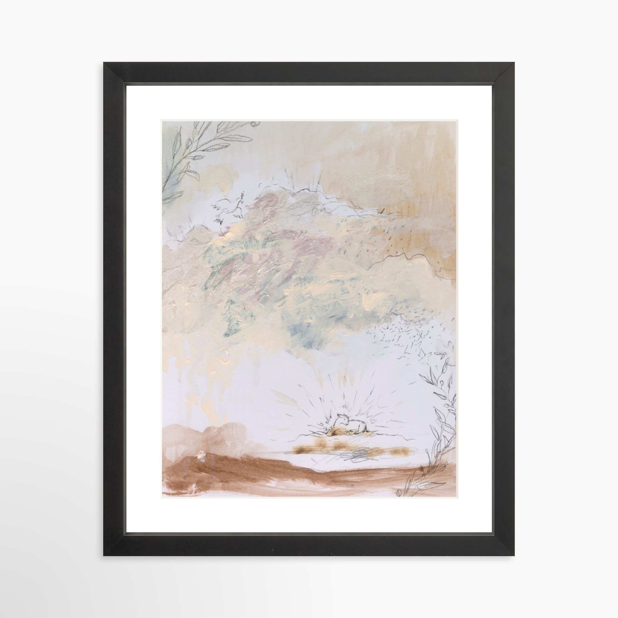 11x14 / Black Frame + White Mat