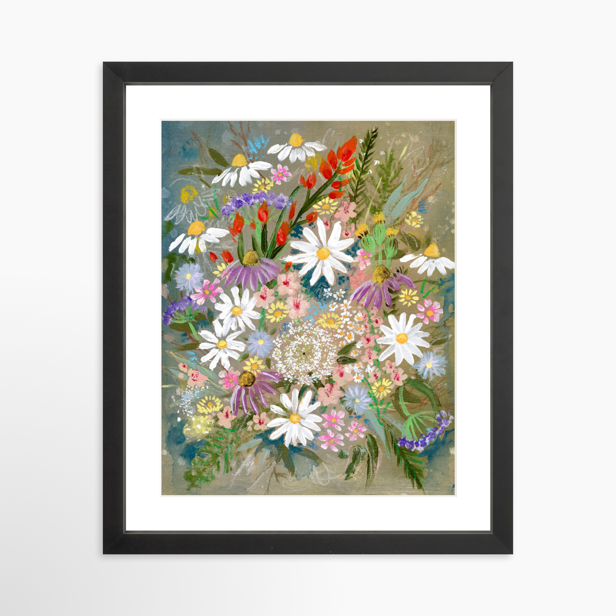 11x14 / Black Frame + White Mat