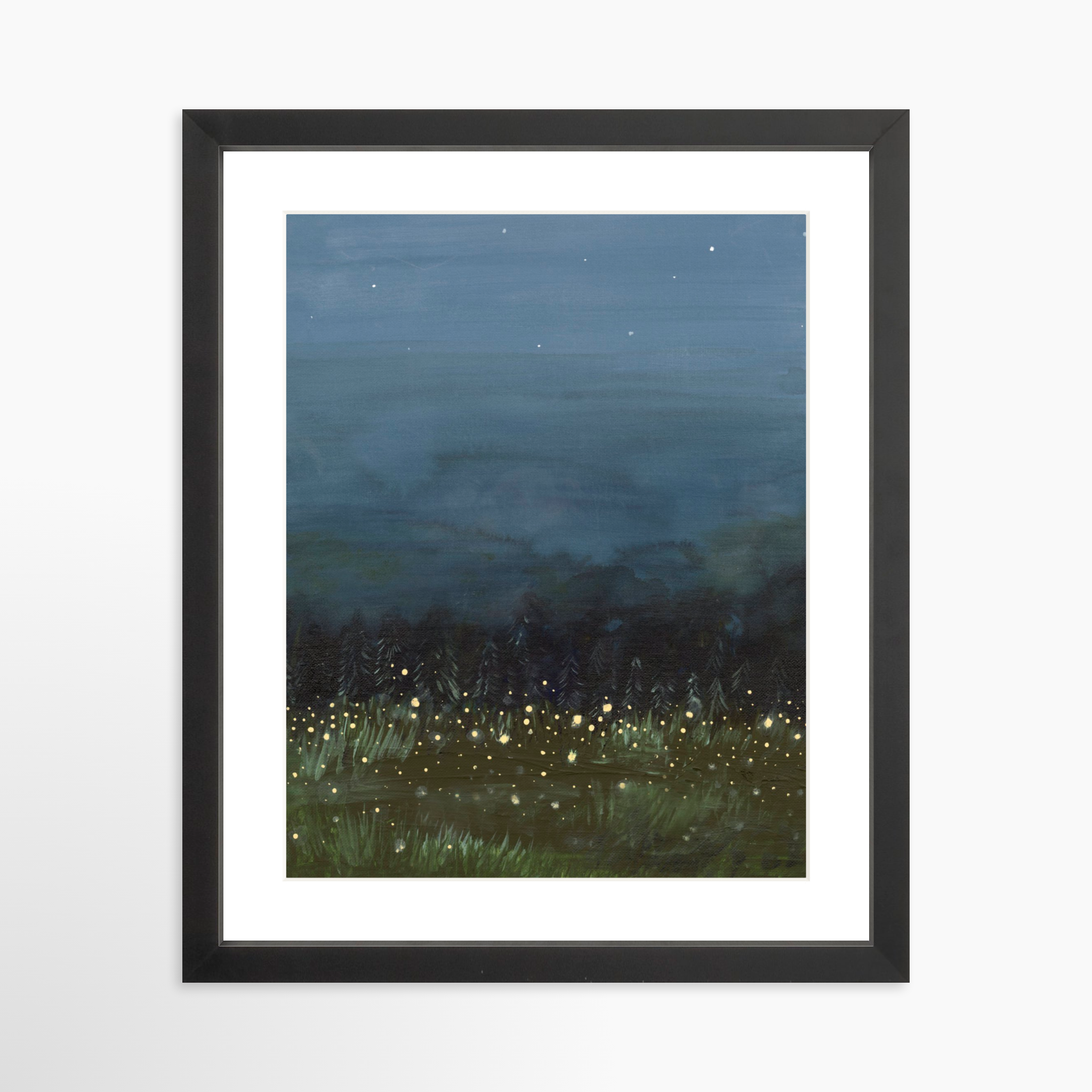 11x14 / Black Frame + White Mat