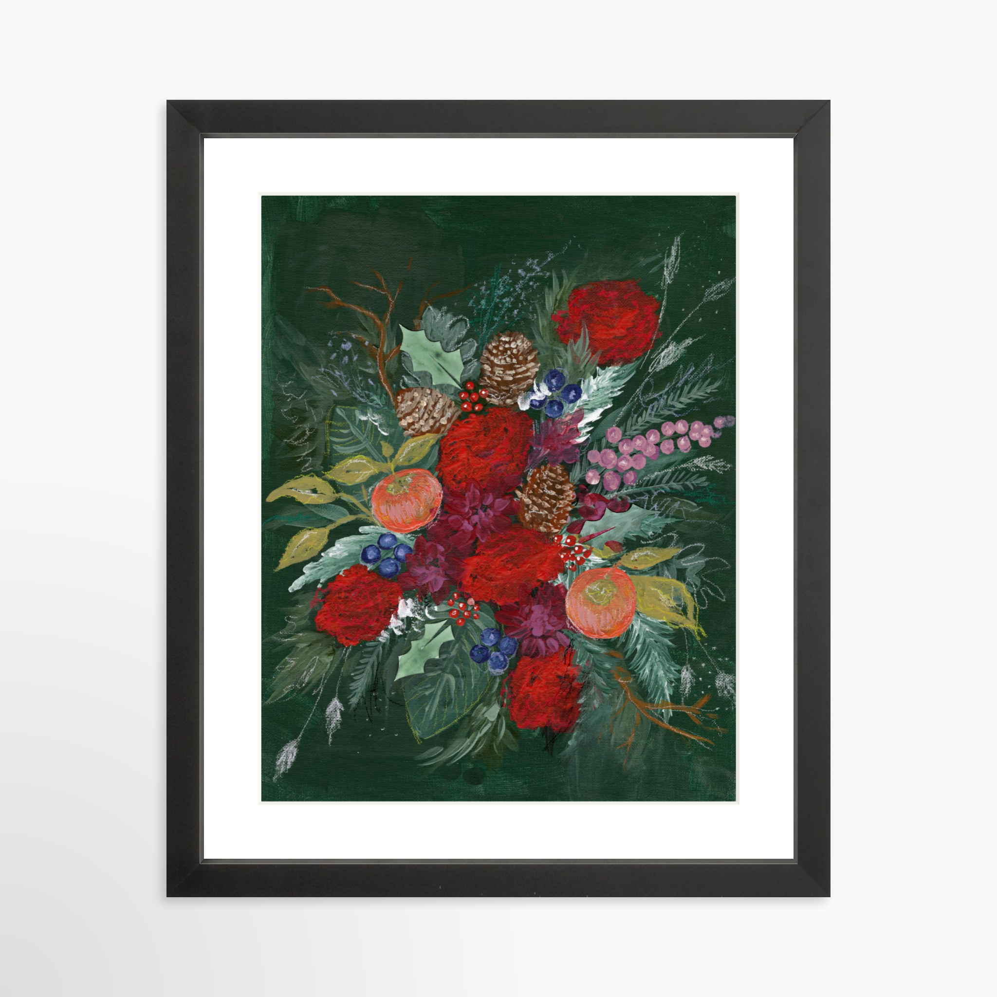 11x14 / Black Frame + White Mat