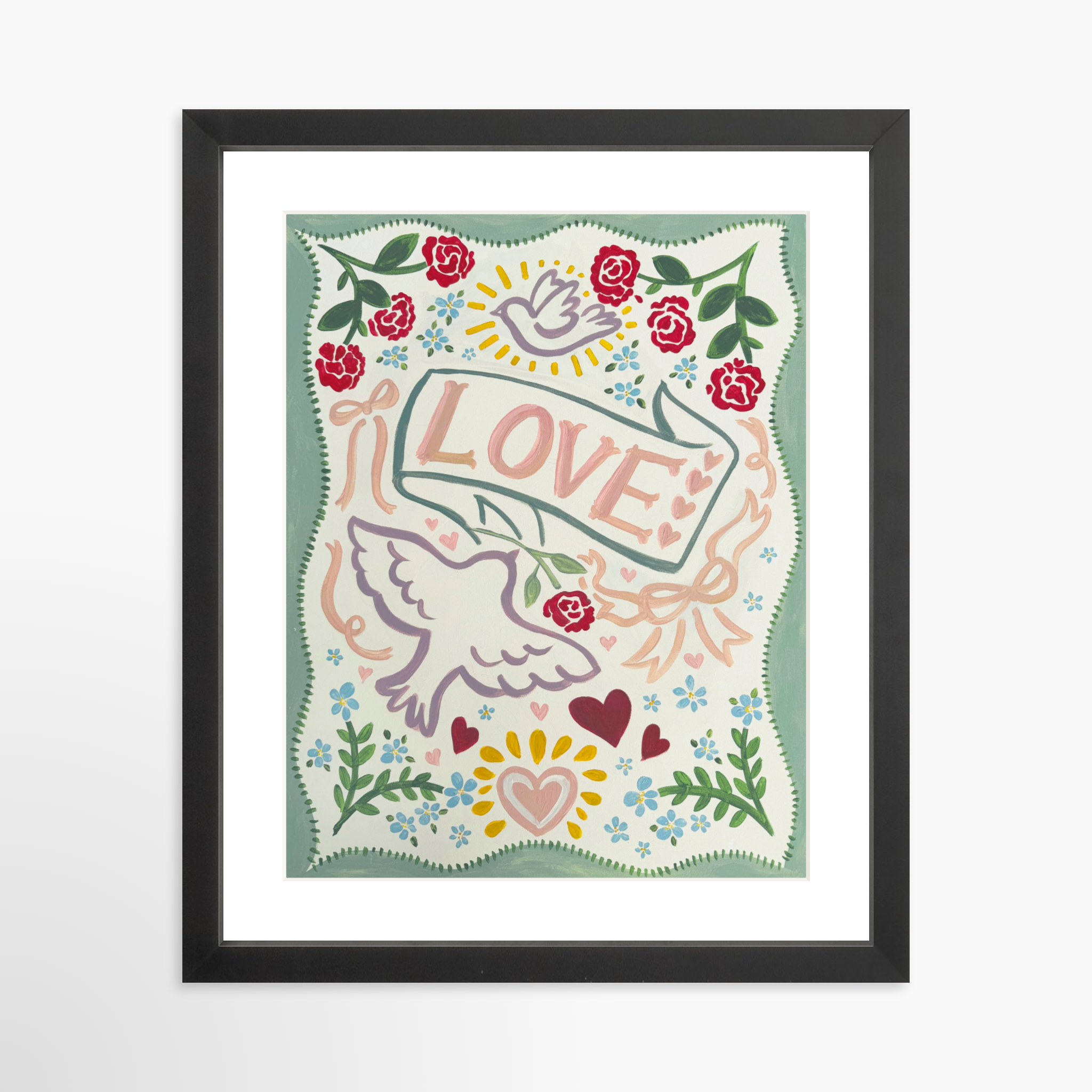 11x14 / Black Frame + White Mat