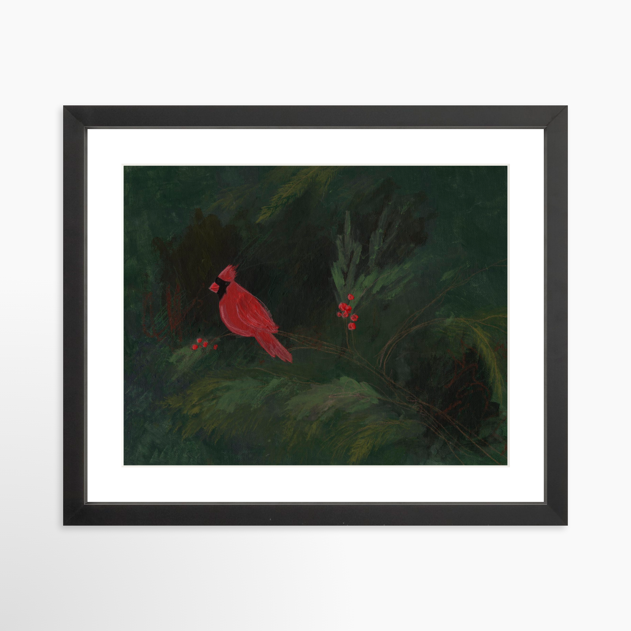 14x11 / Black Frame + White Mat