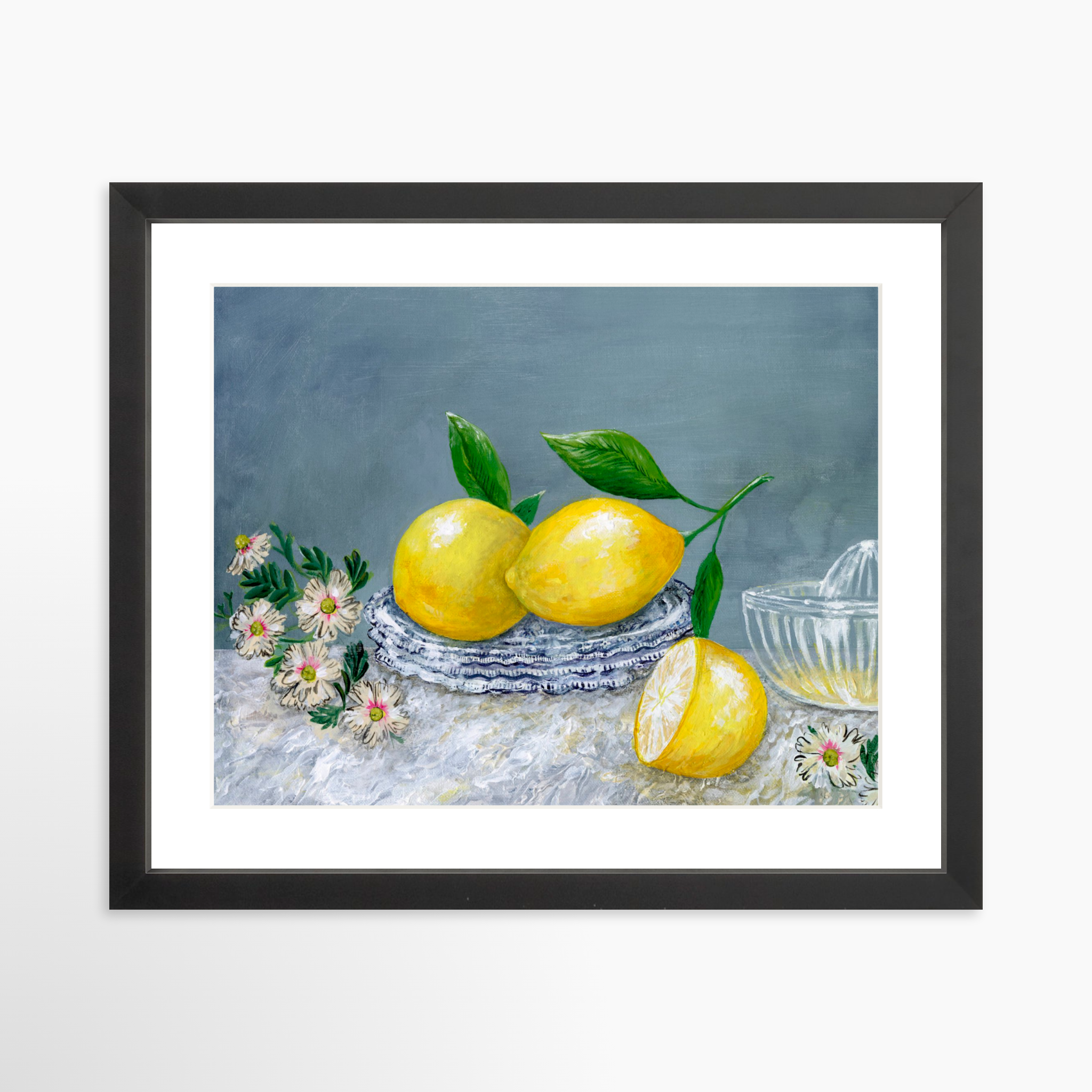 14x11 / Black Frame + White Mat