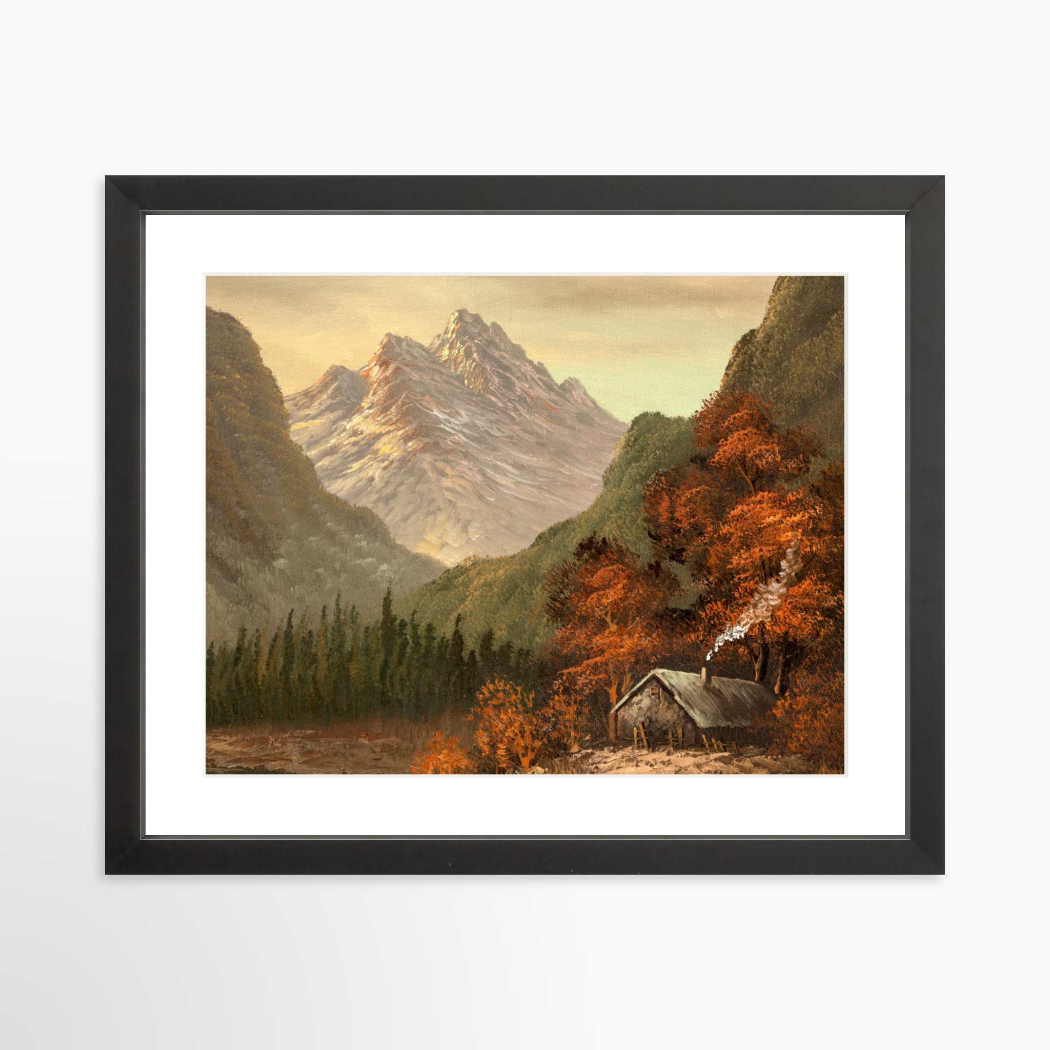 14x11 / Black Frame + White Mat
