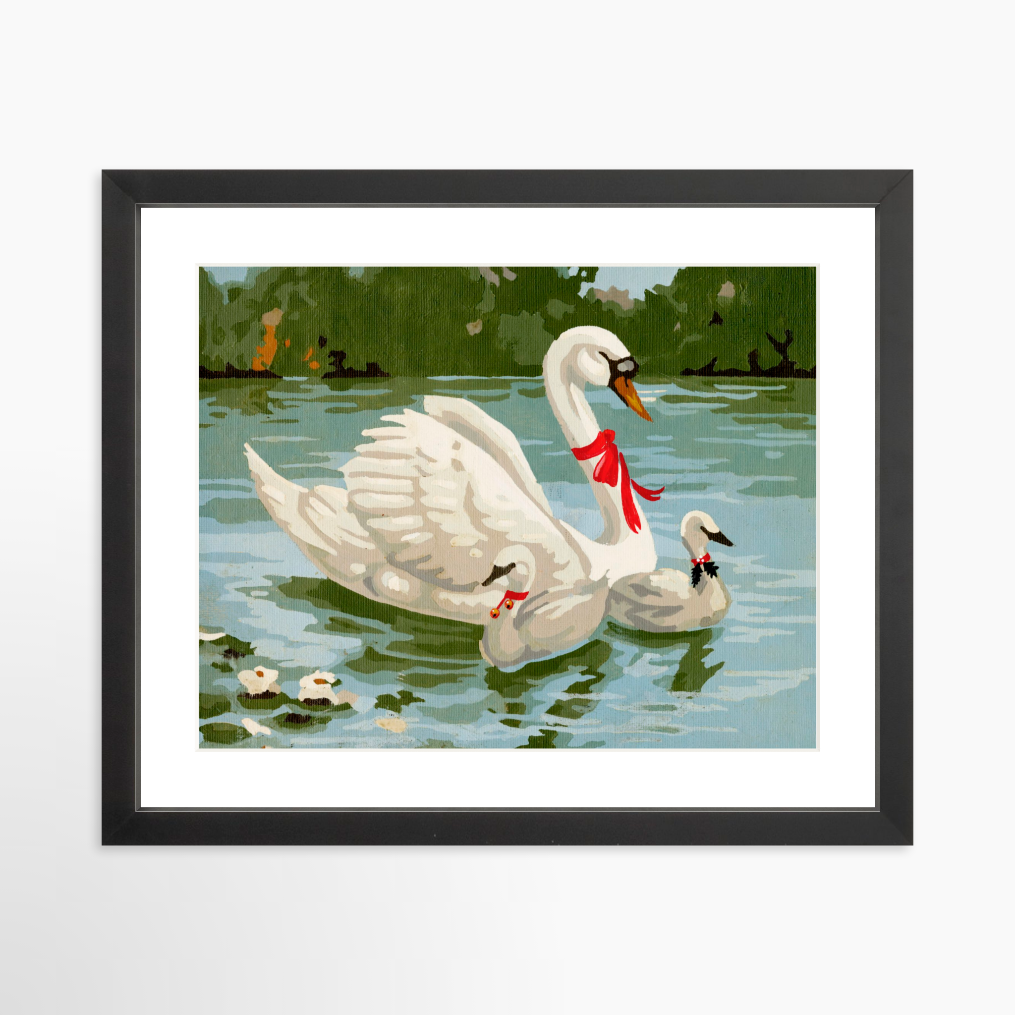 14x11 / Black Frame + White Mat
