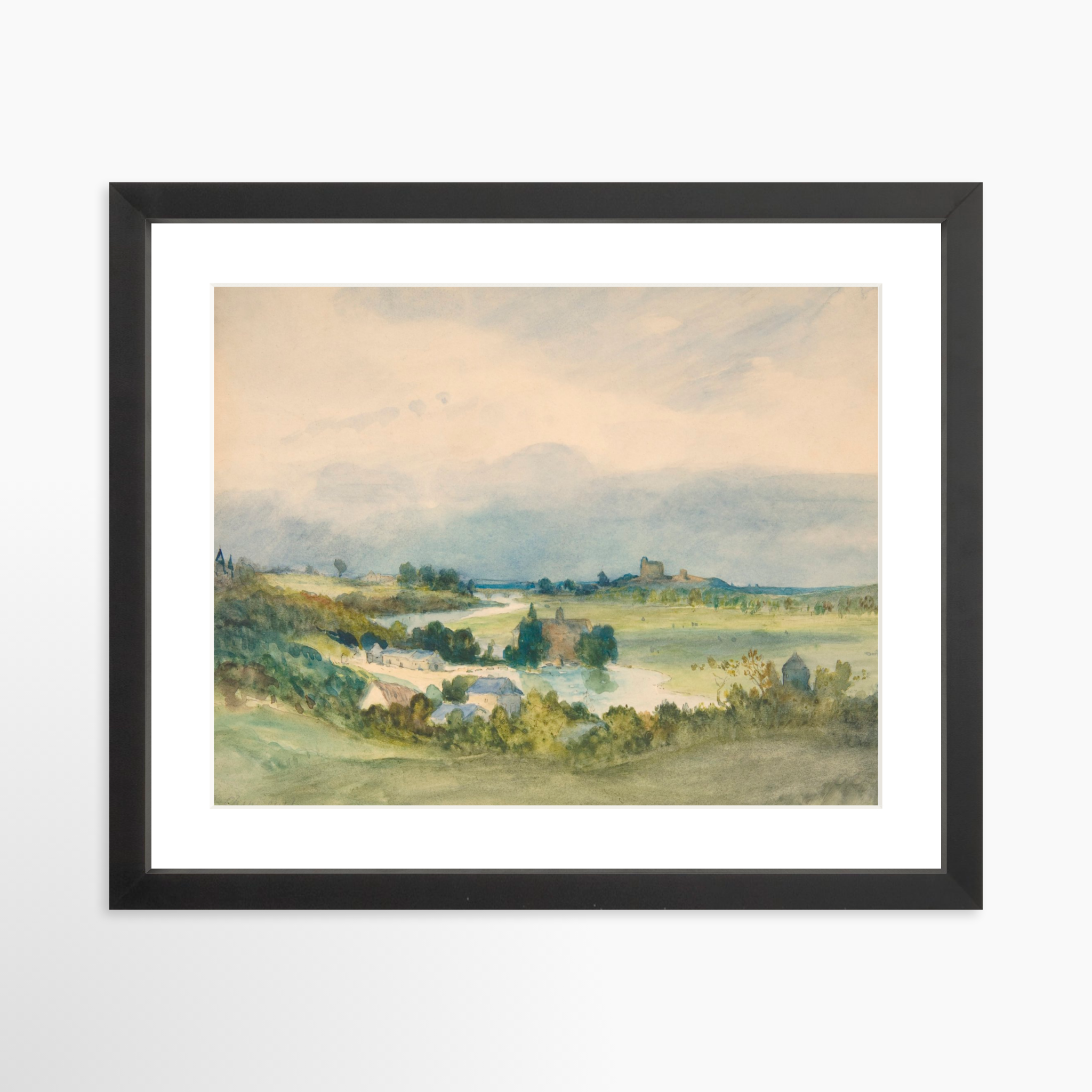 14x11 / Black Frame + White Mat