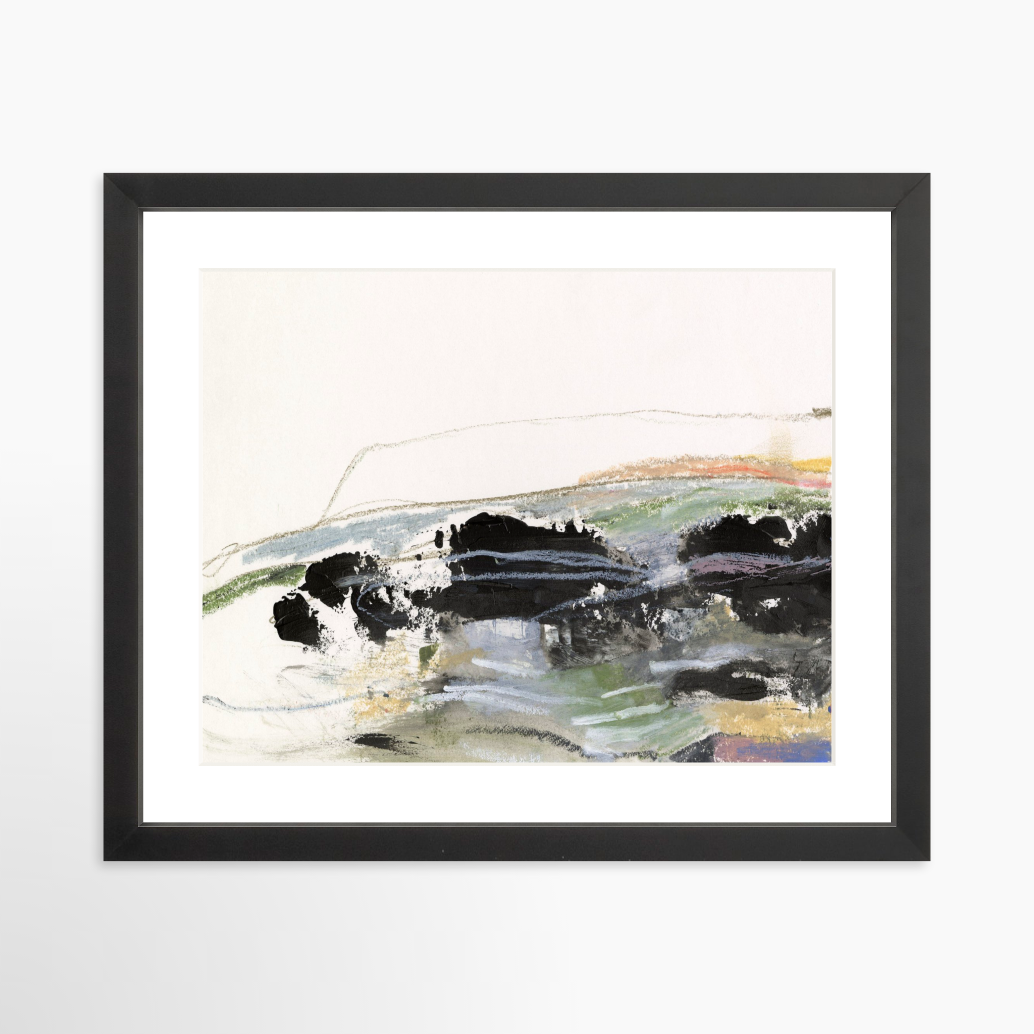 14x11 / Black Frame + White Mat