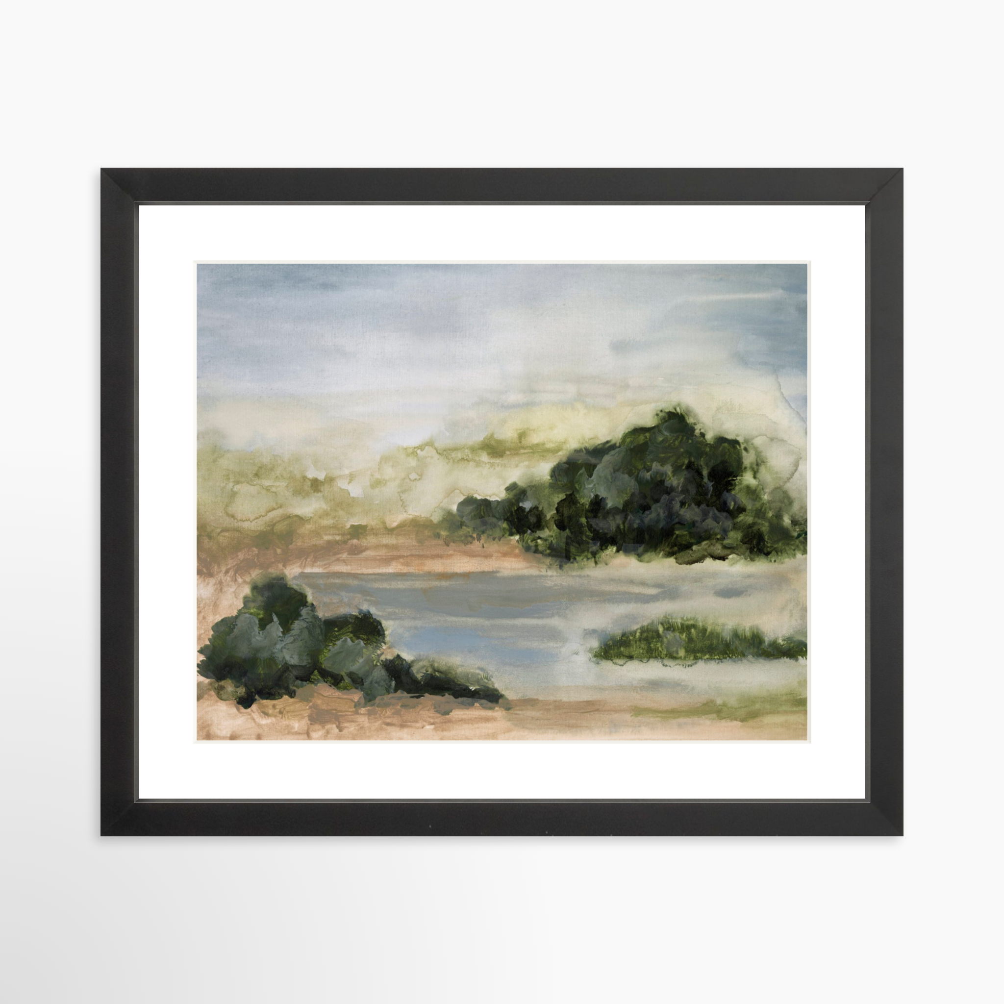 14x11 / Black Frame + White Mat