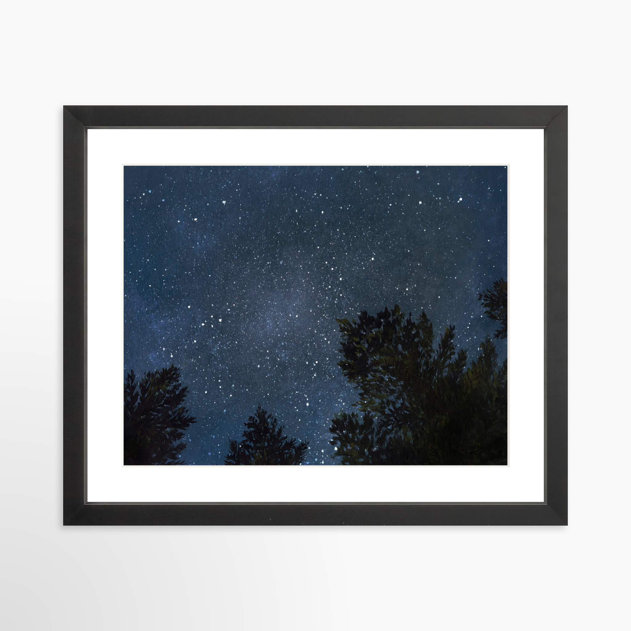 14x11 / Black Frame + White Mat