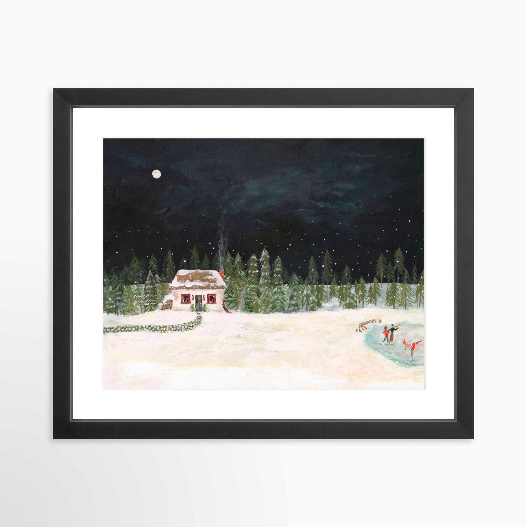 14x11 / Black Frame + White Mat