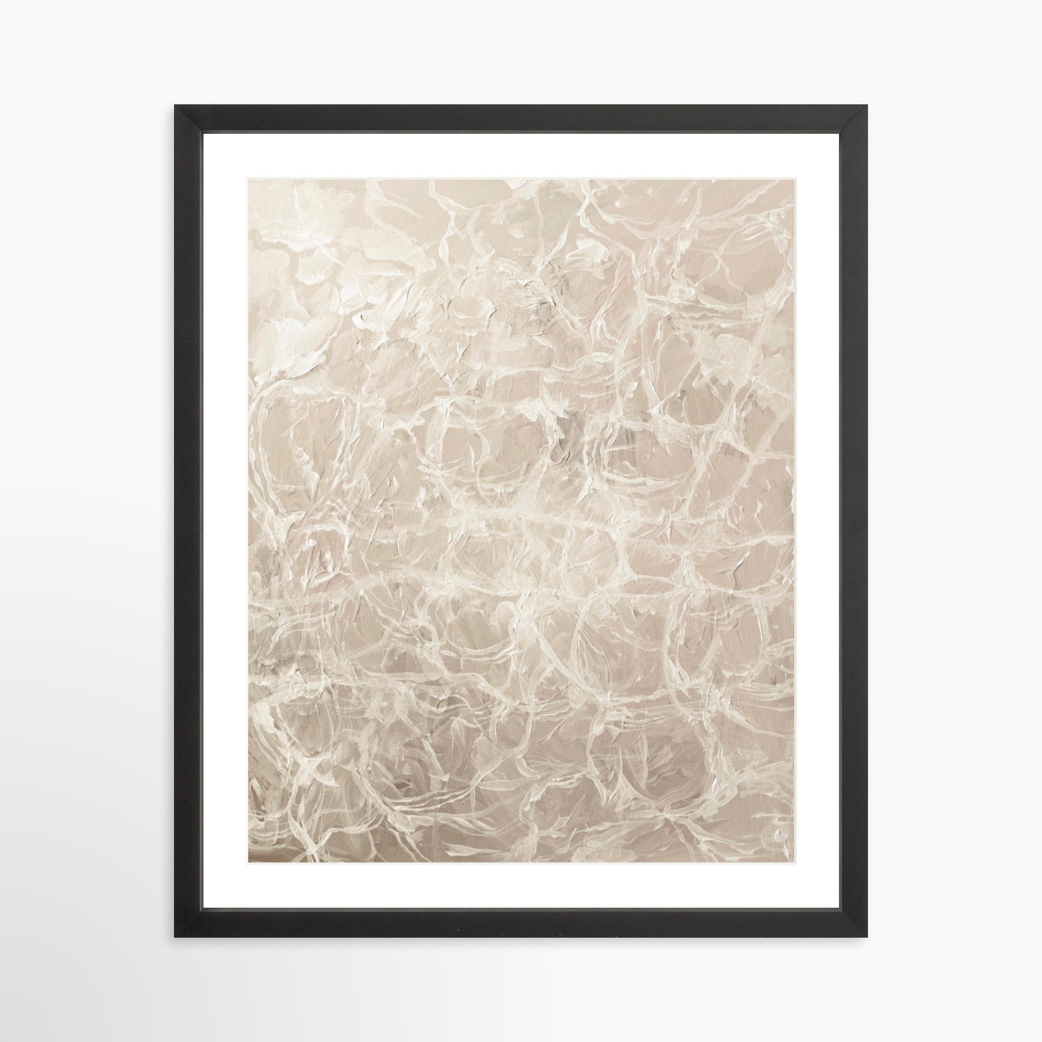 16x20 / Black Frame + White Mat