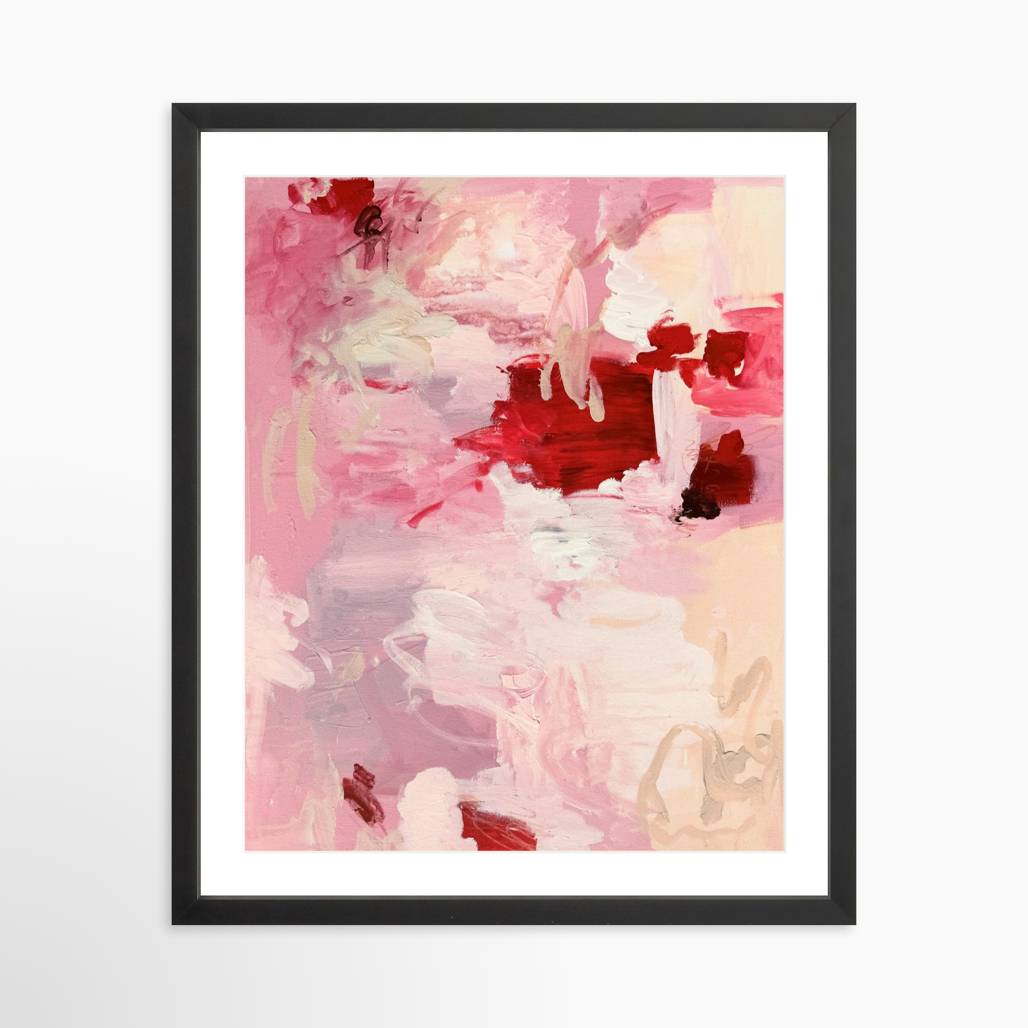 16x20 / Black Frame + White Mat