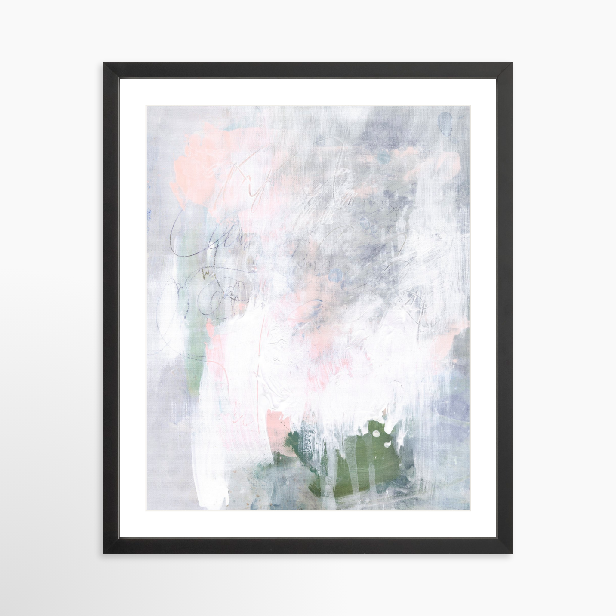 16x20 / Black Frame + White Mat