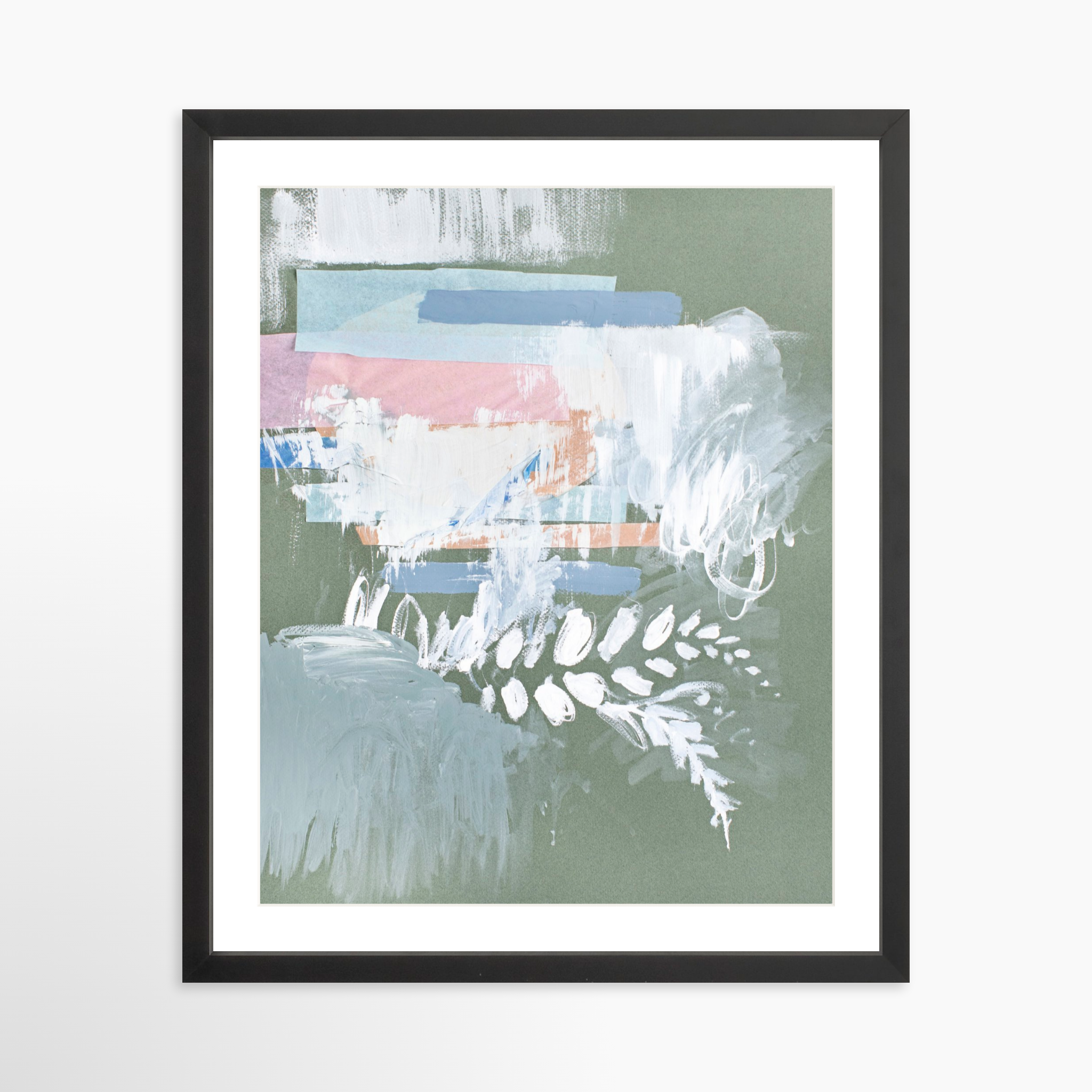 16x20 / Black Frame + White Mat