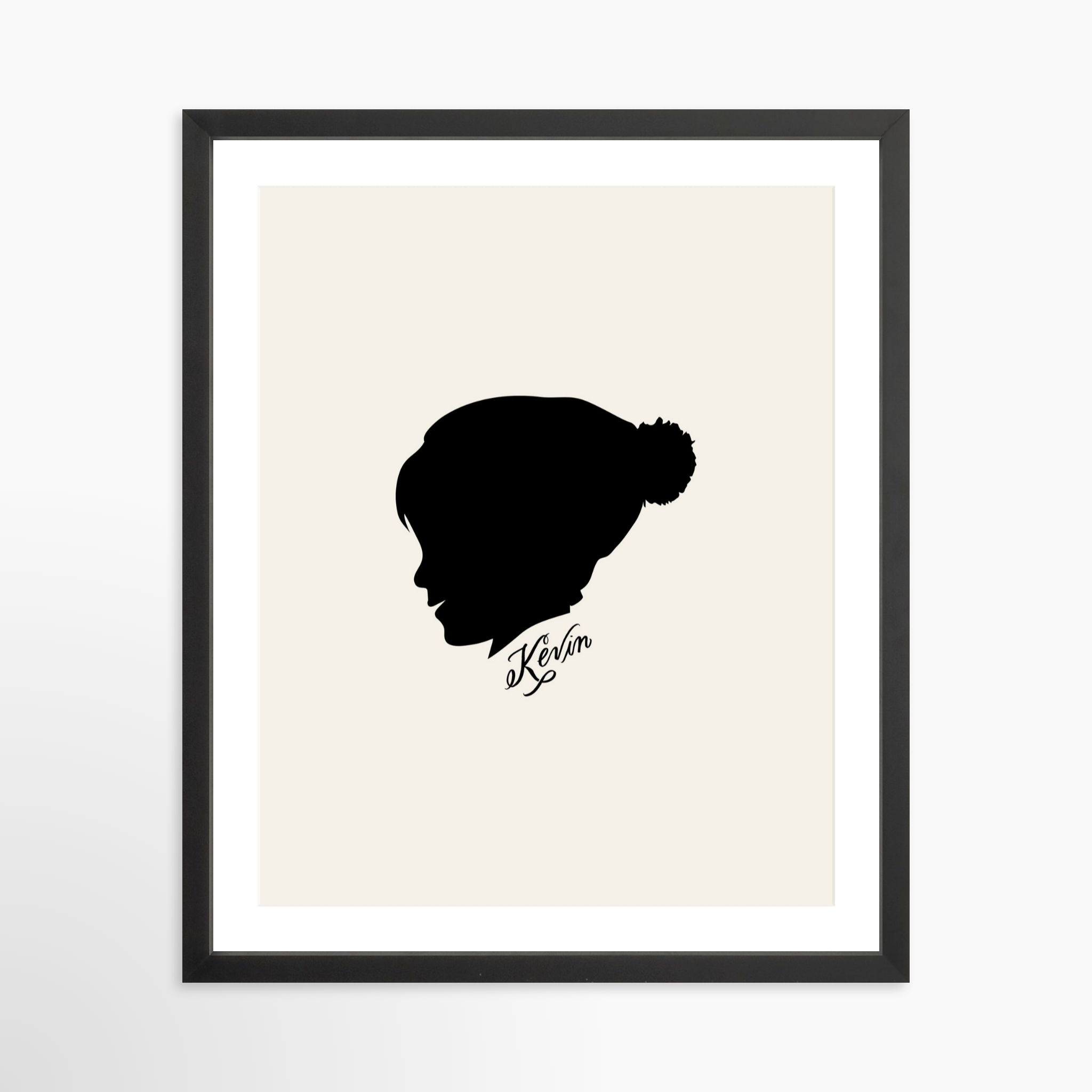 16x20 / Black Frame + White Mat