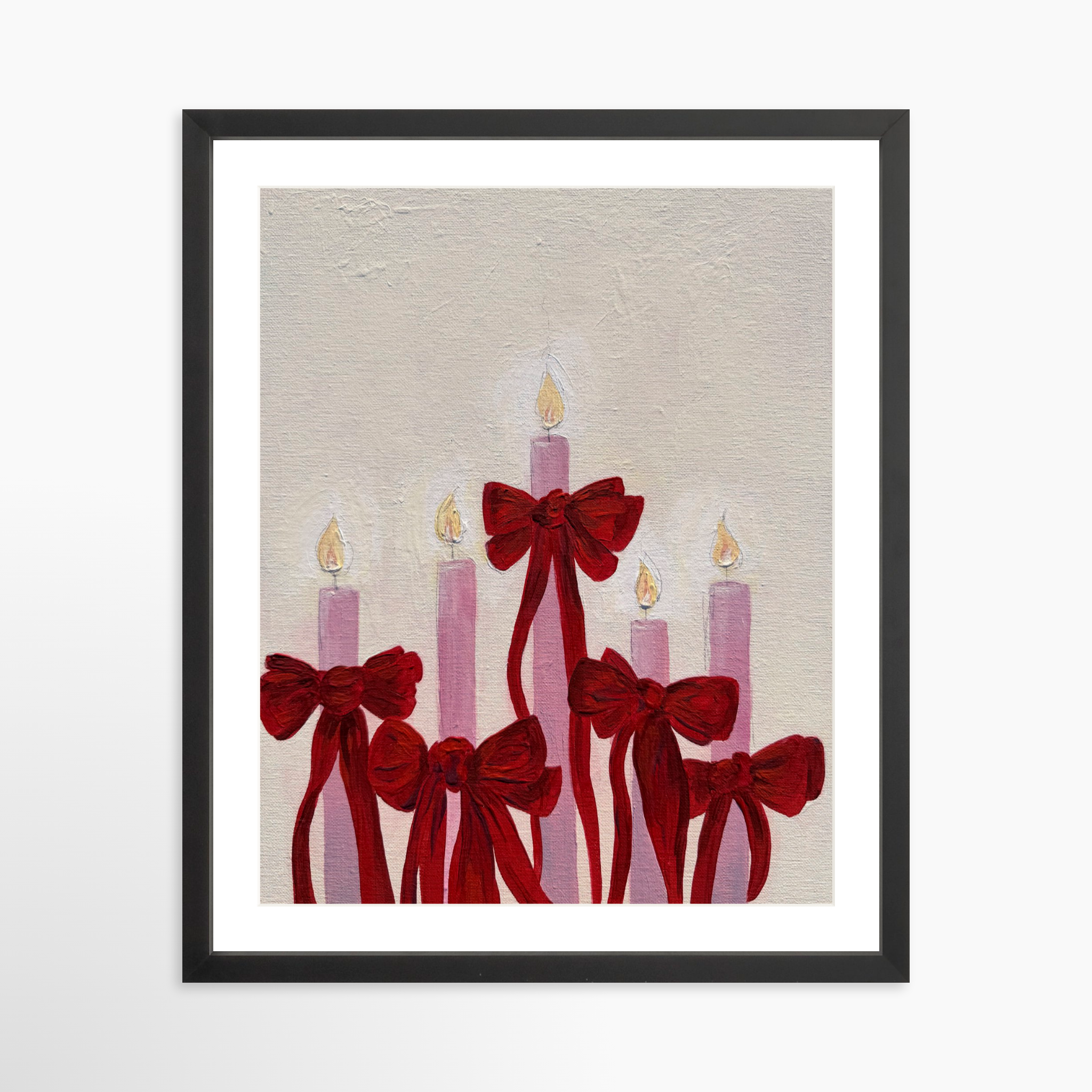 16x20 / Black Frame + White Mat