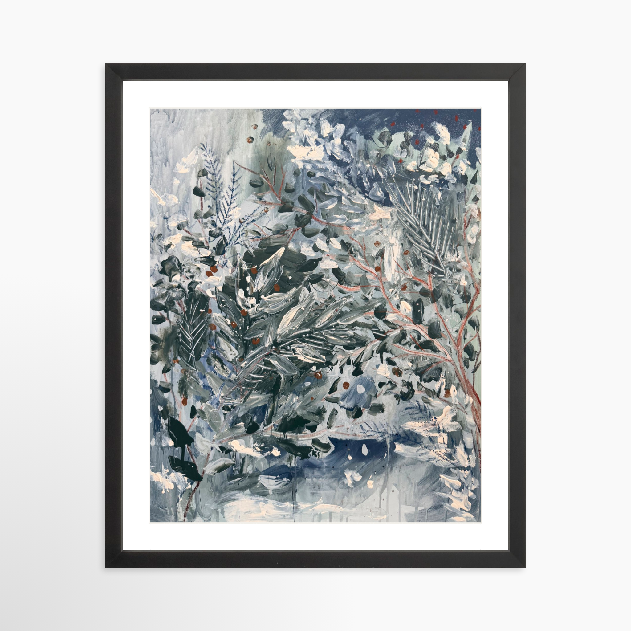 16x20 / Black Frame + White Mat