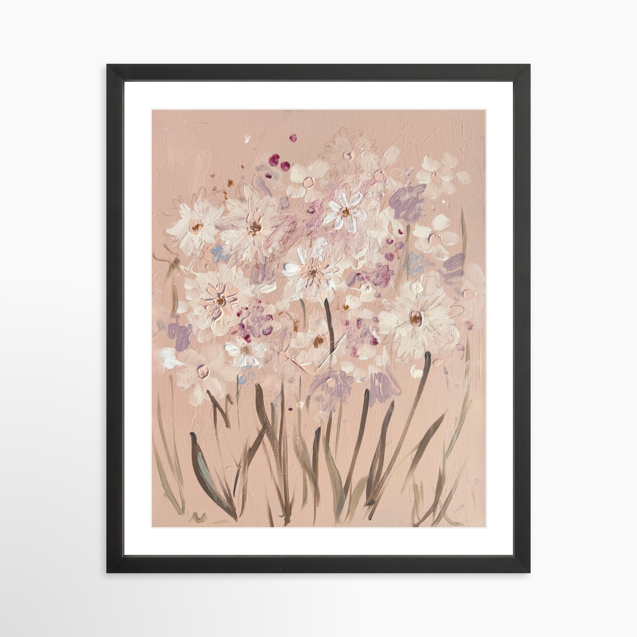 16x20 / Black Frame + White Mat