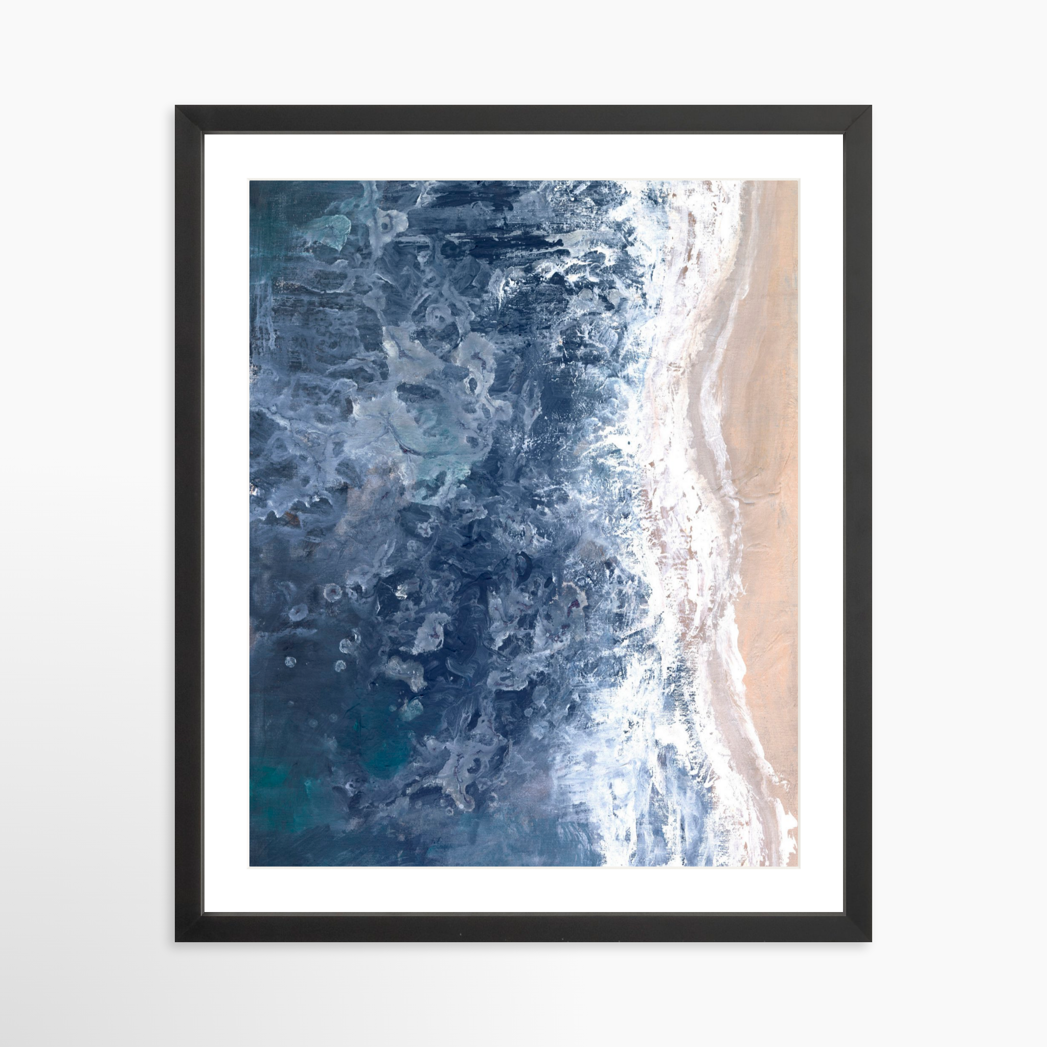 16x20 / Black Frame + White Mat