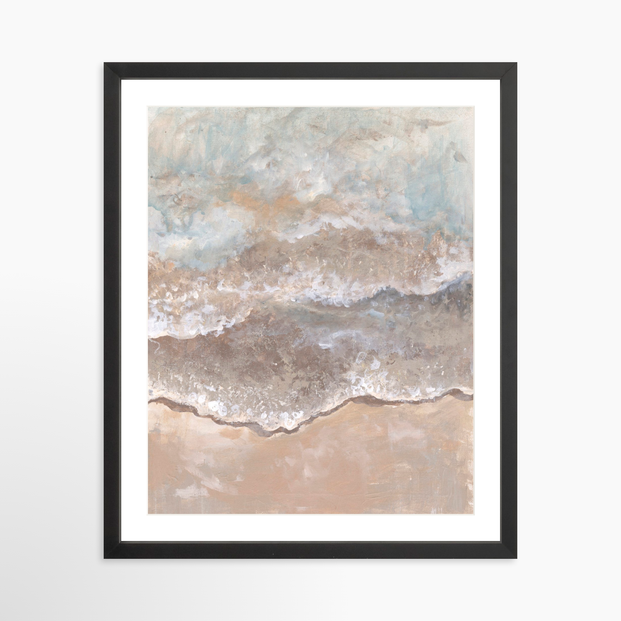 16x20 / Black Frame + White Mat