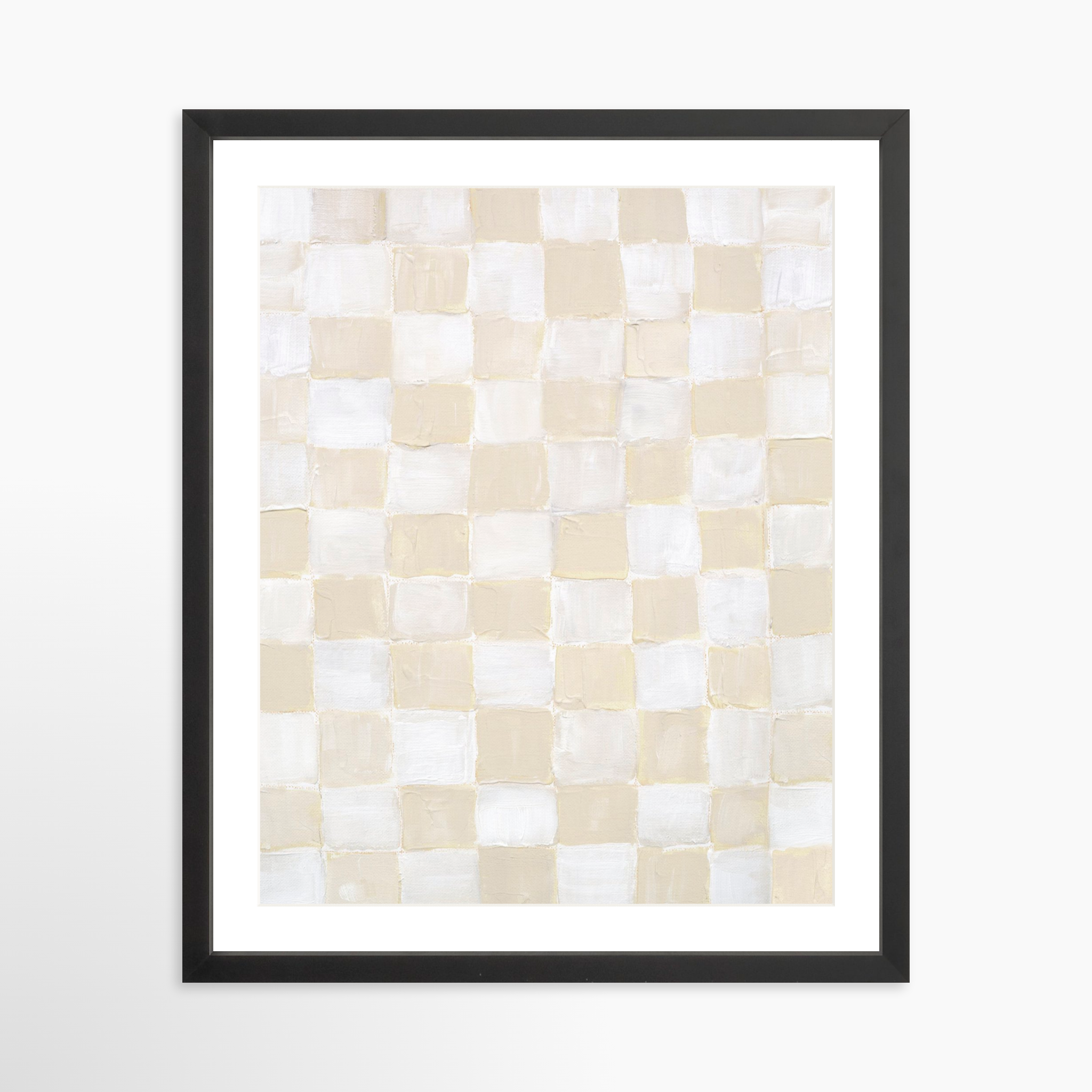 16x20 / Black Frame + White Mat