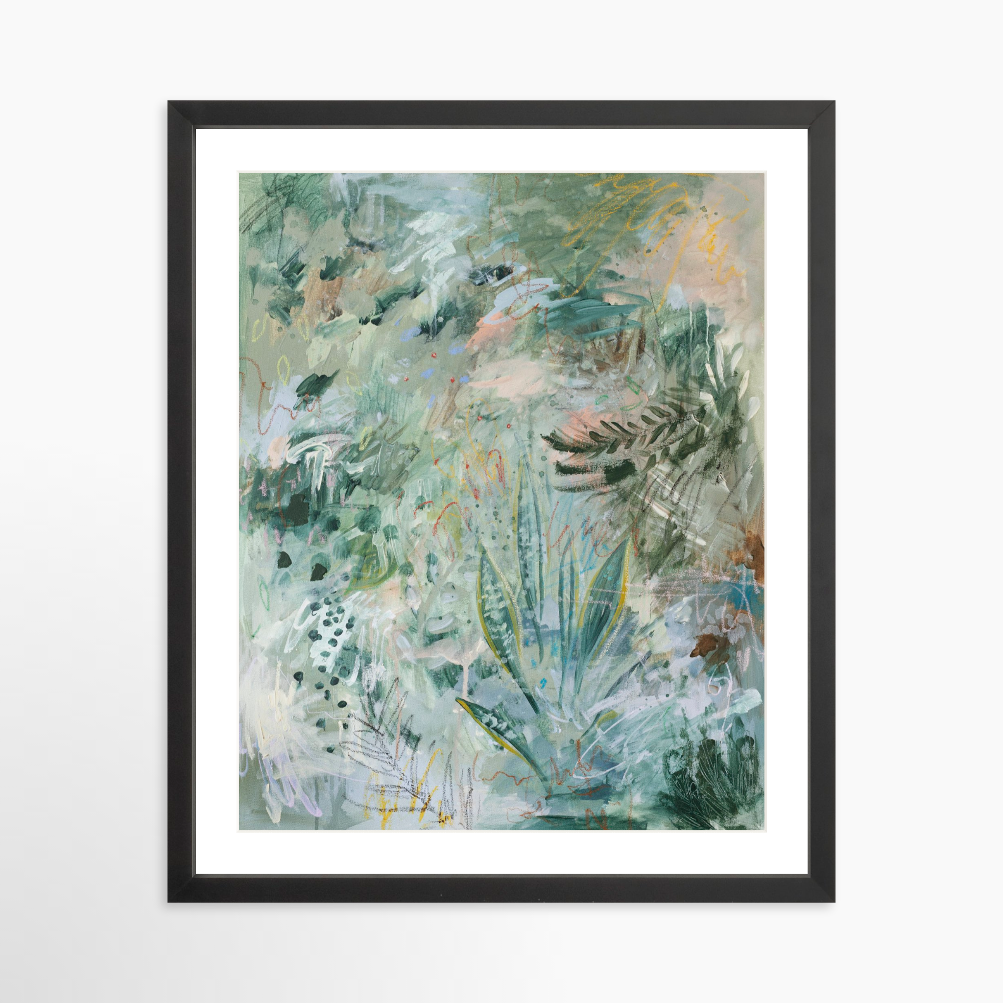 16x20 / Black Frame + White Mat